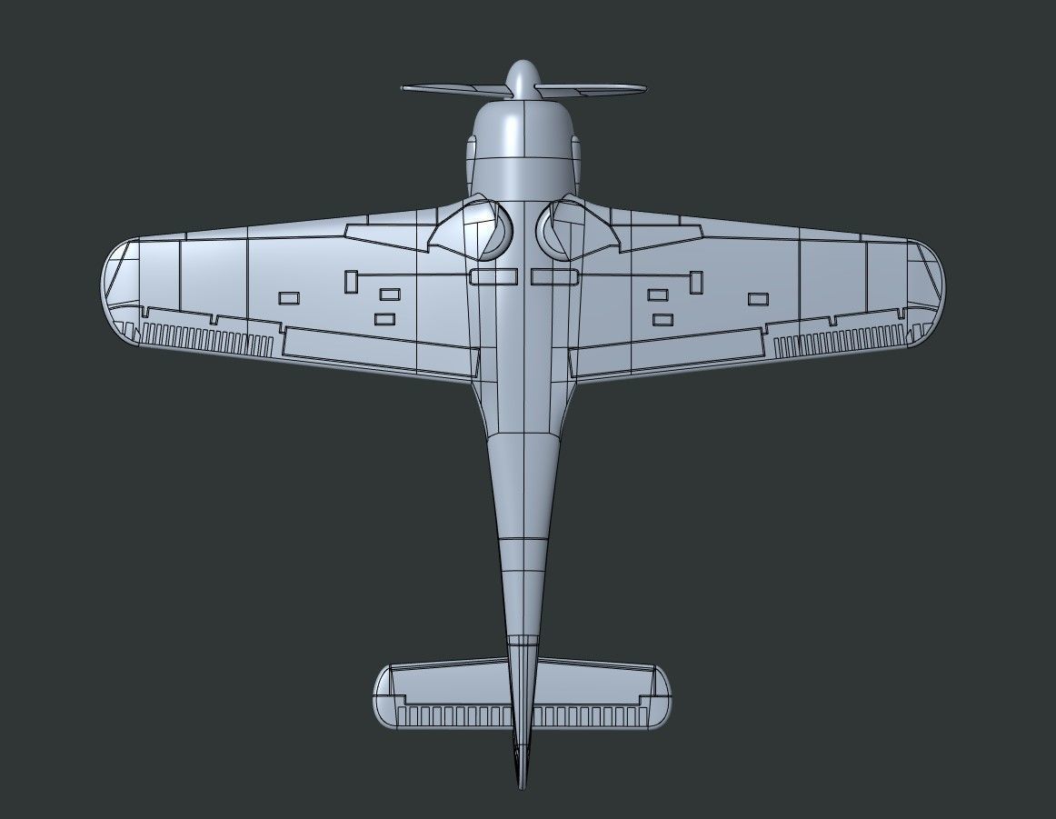 FW190 3D print model_3