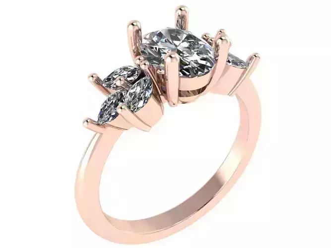 Oval Basket Setting Ring 2757