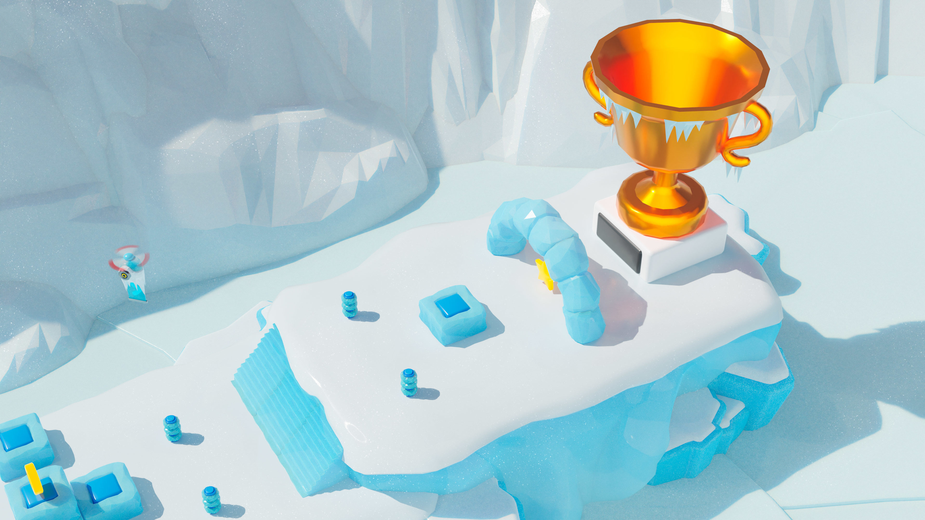 Platformer 6 Winter Low-poly 3D model_20