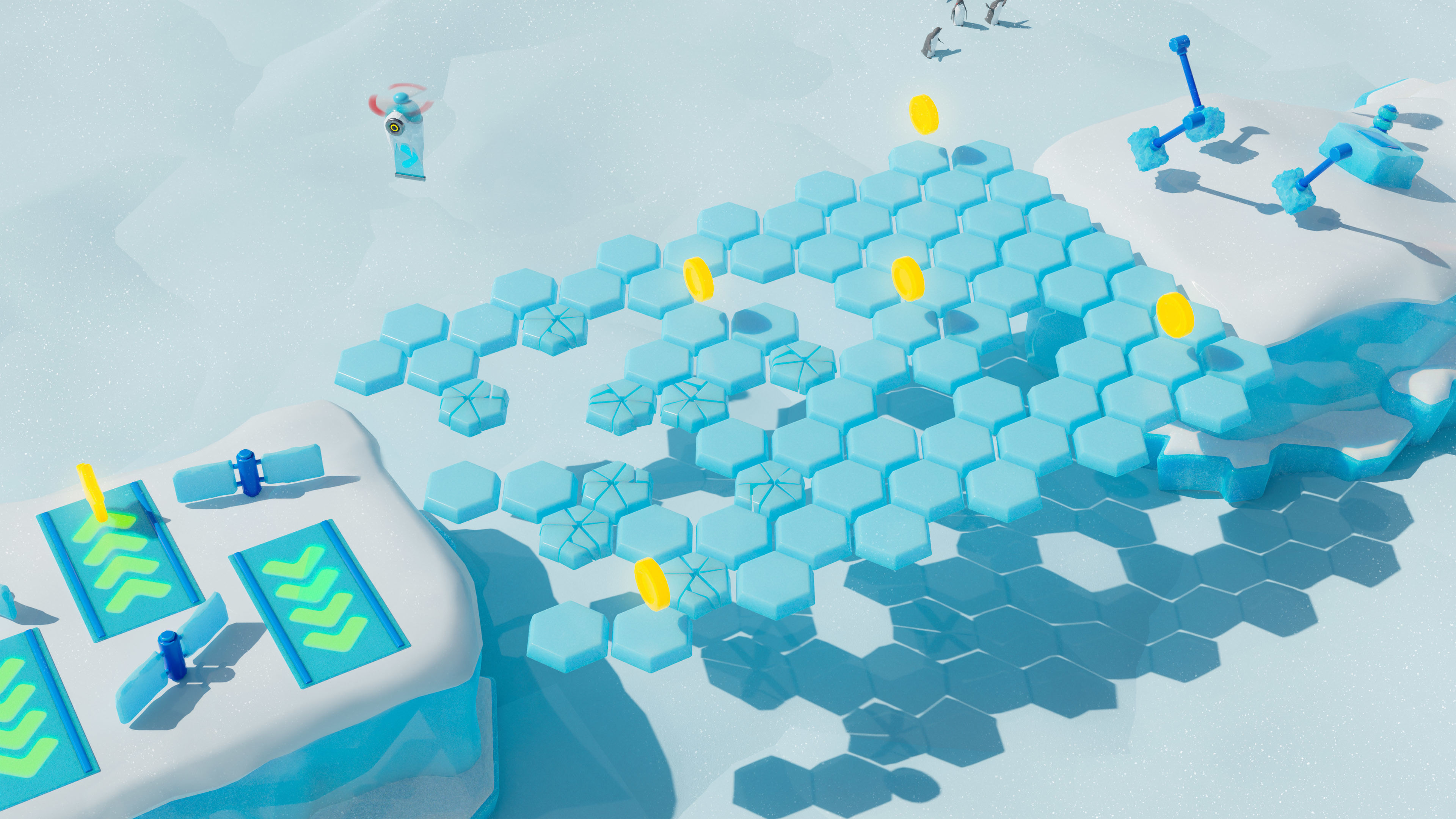 Platformer 6 Winter Low-poly 3D model_30