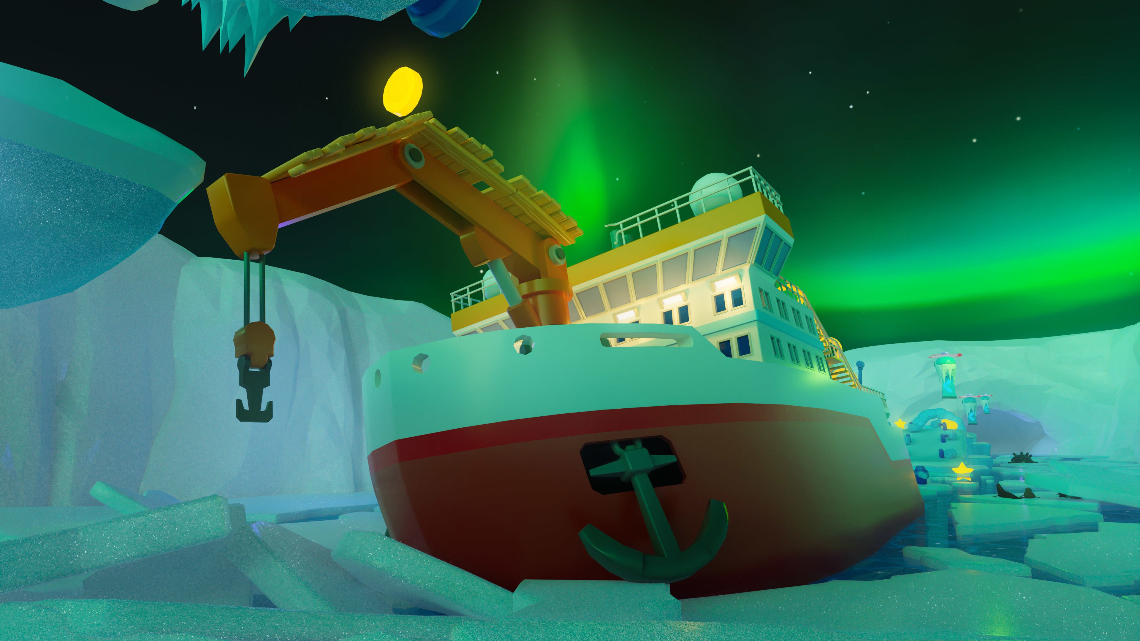 Platformer 6 Winter Low-poly 3D model_40