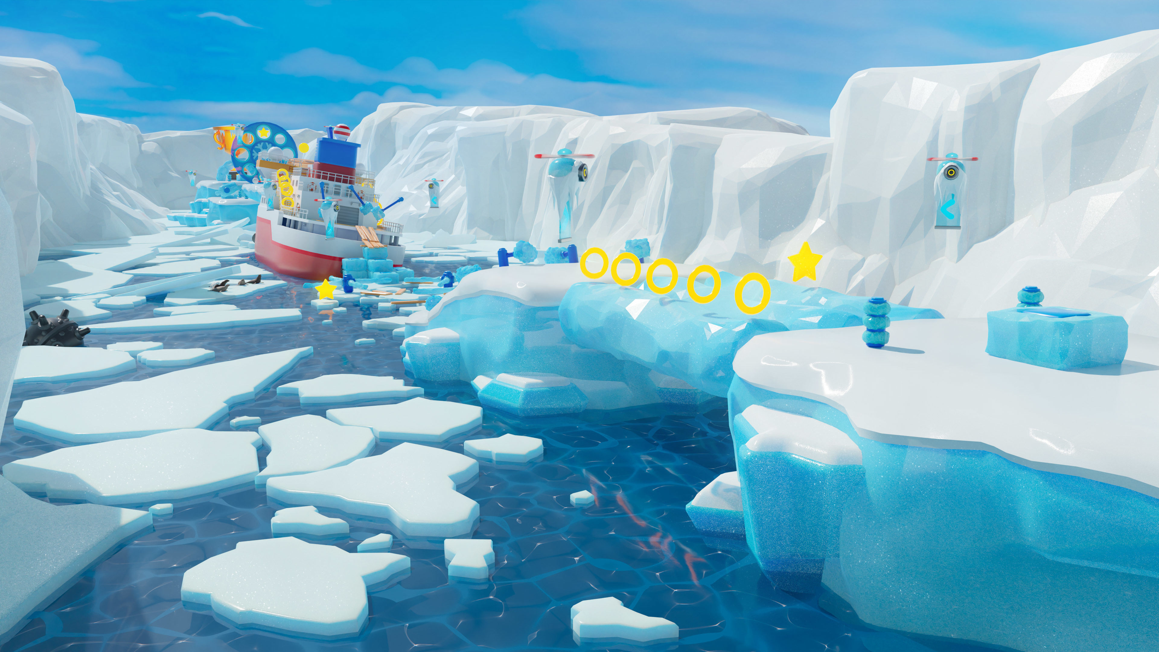 Platformer 6 Winter Low-poly 3D model_50
