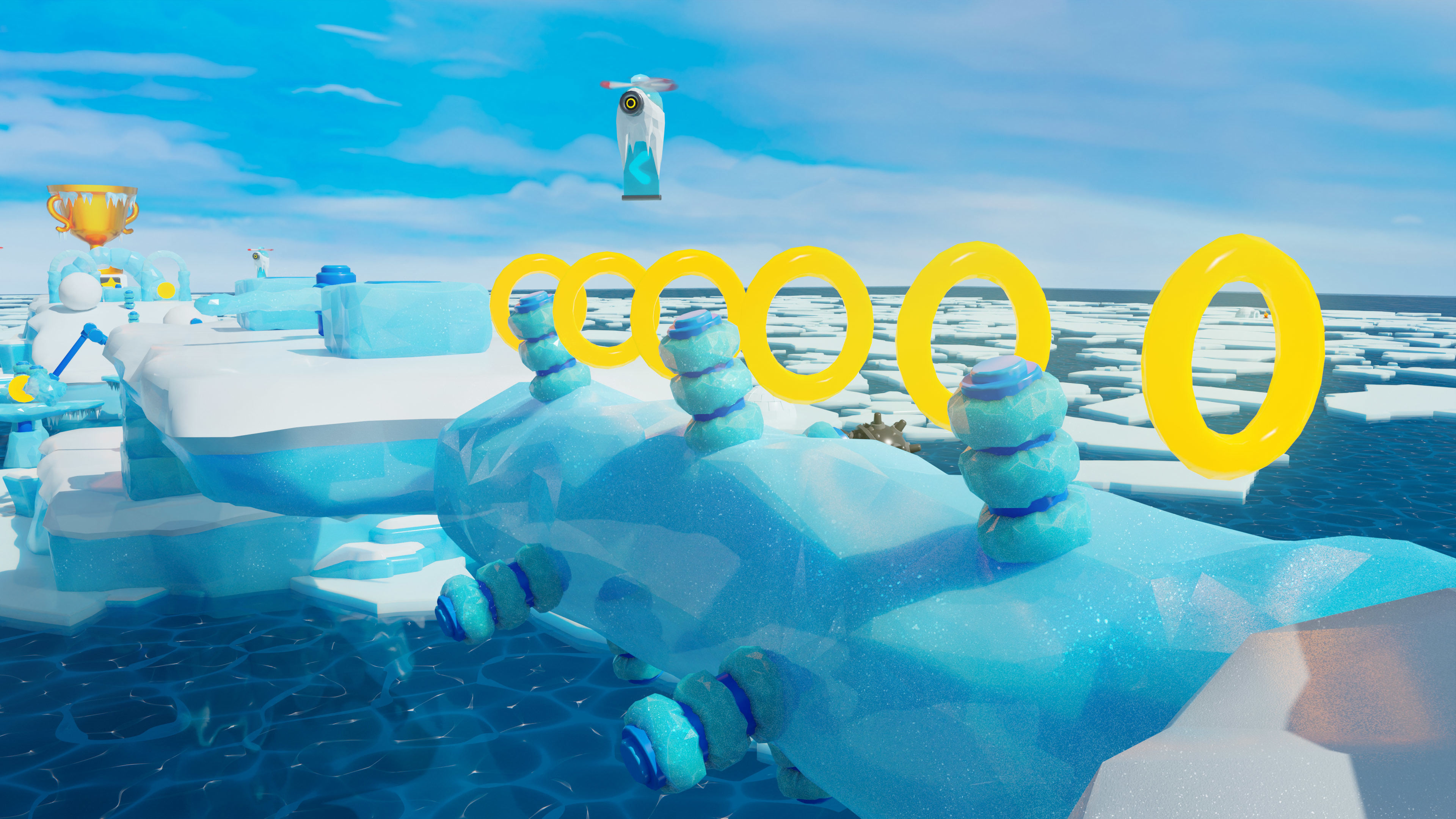 Platformer 6 Winter Low-poly 3D model_36