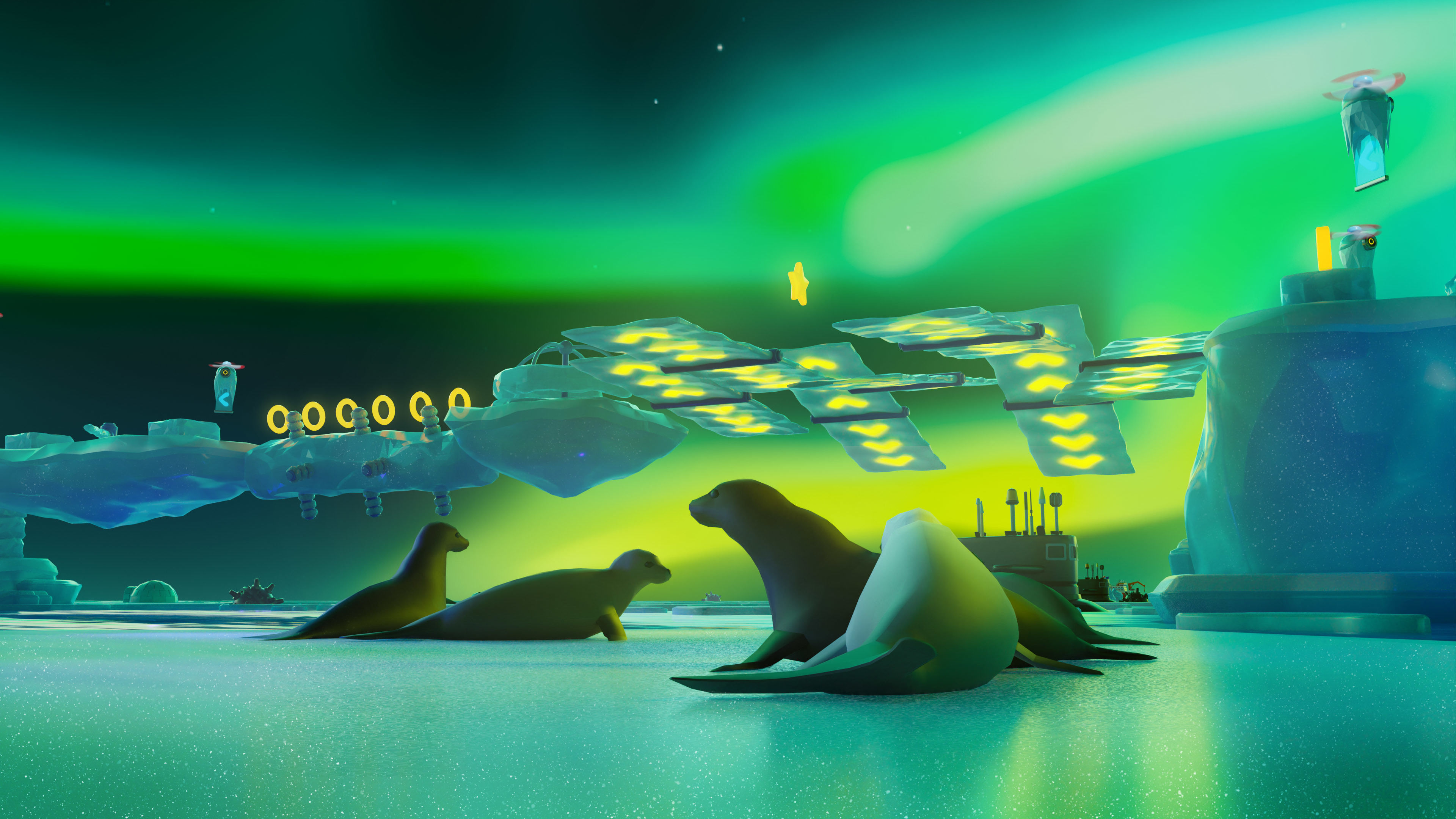 Platformer 6 Winter Low-poly 3D model_34