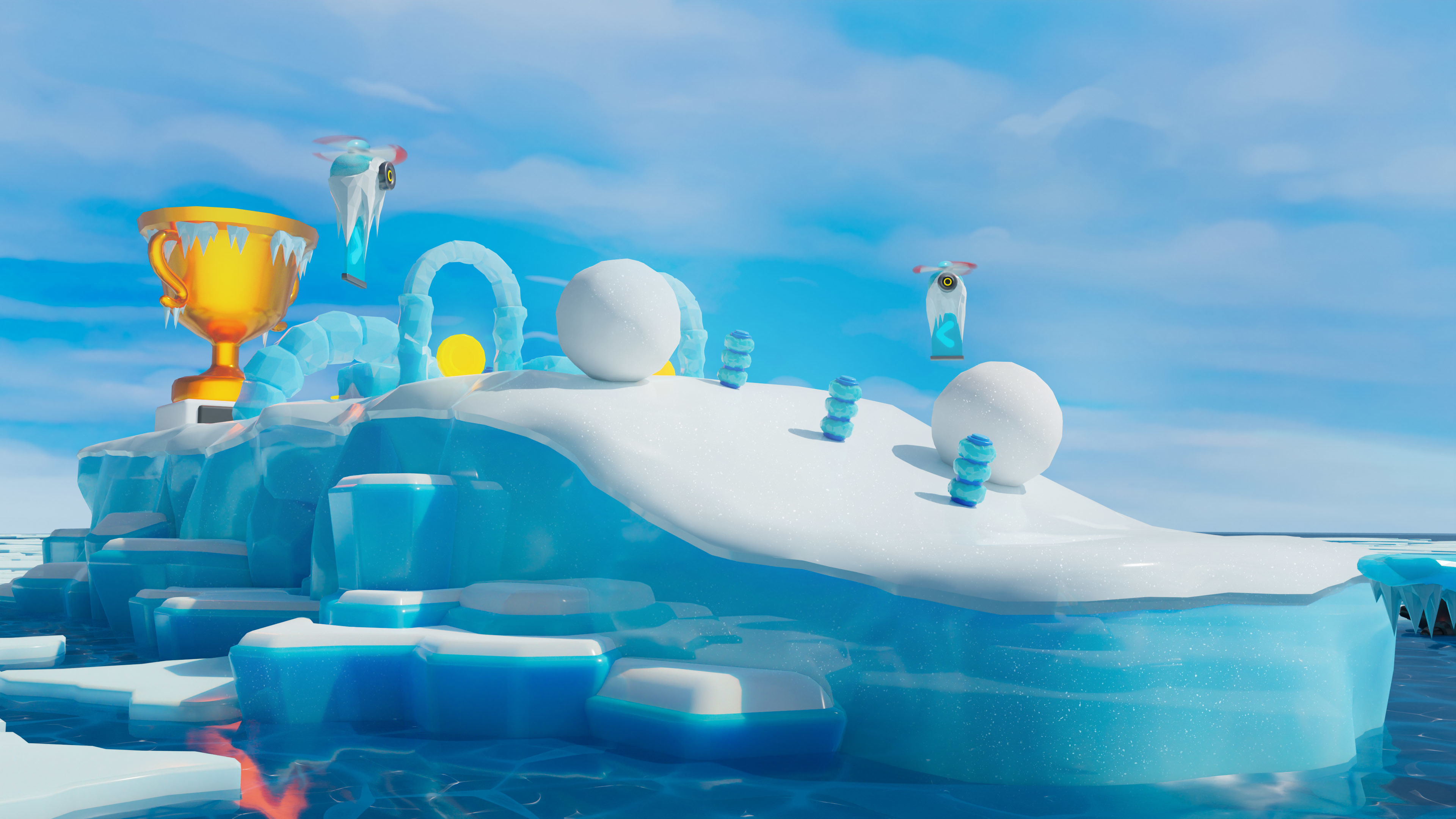 Platformer 6 Winter Low-poly 3D model_39