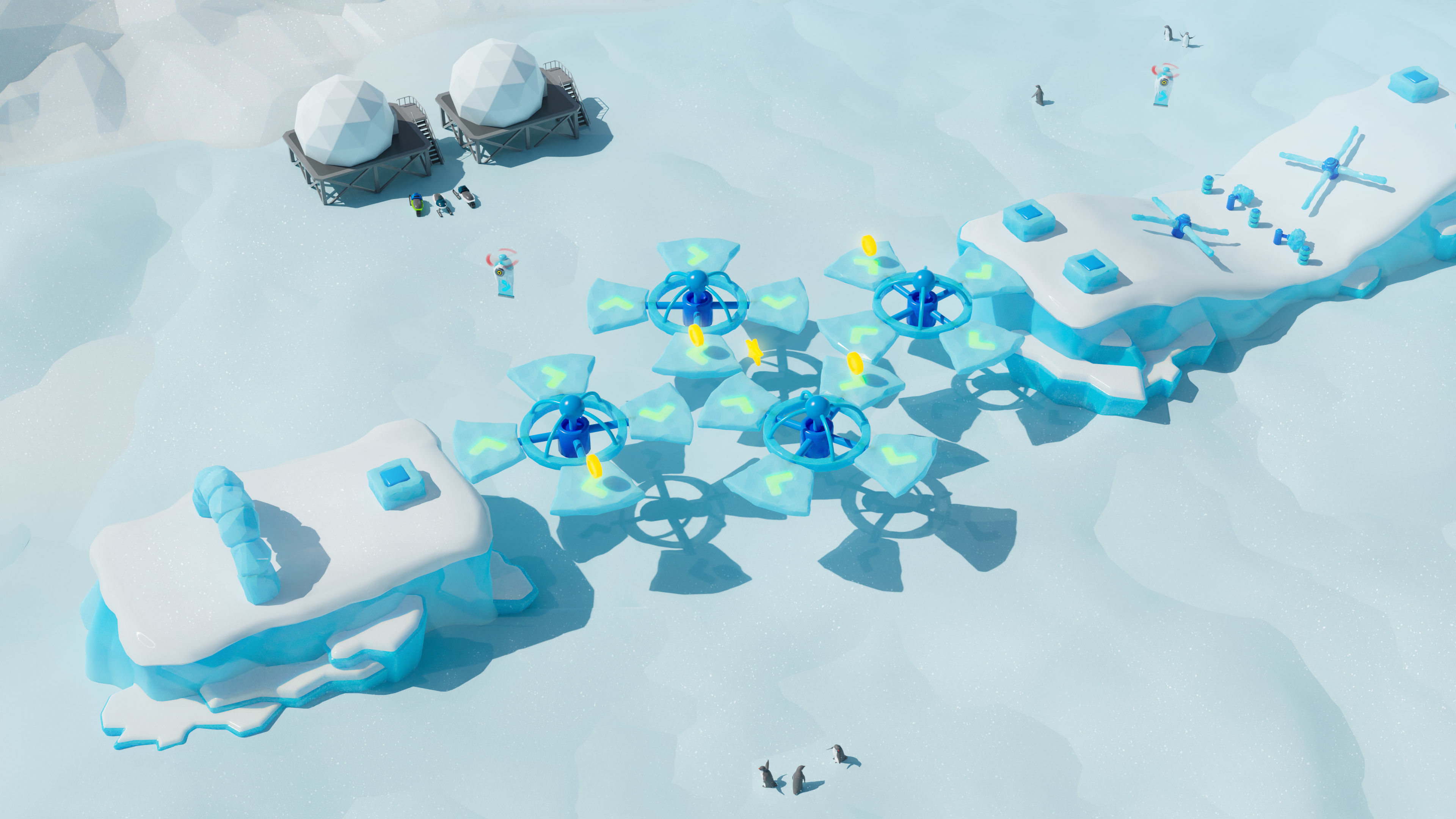 Platformer 6 Winter Low-poly 3D model_13