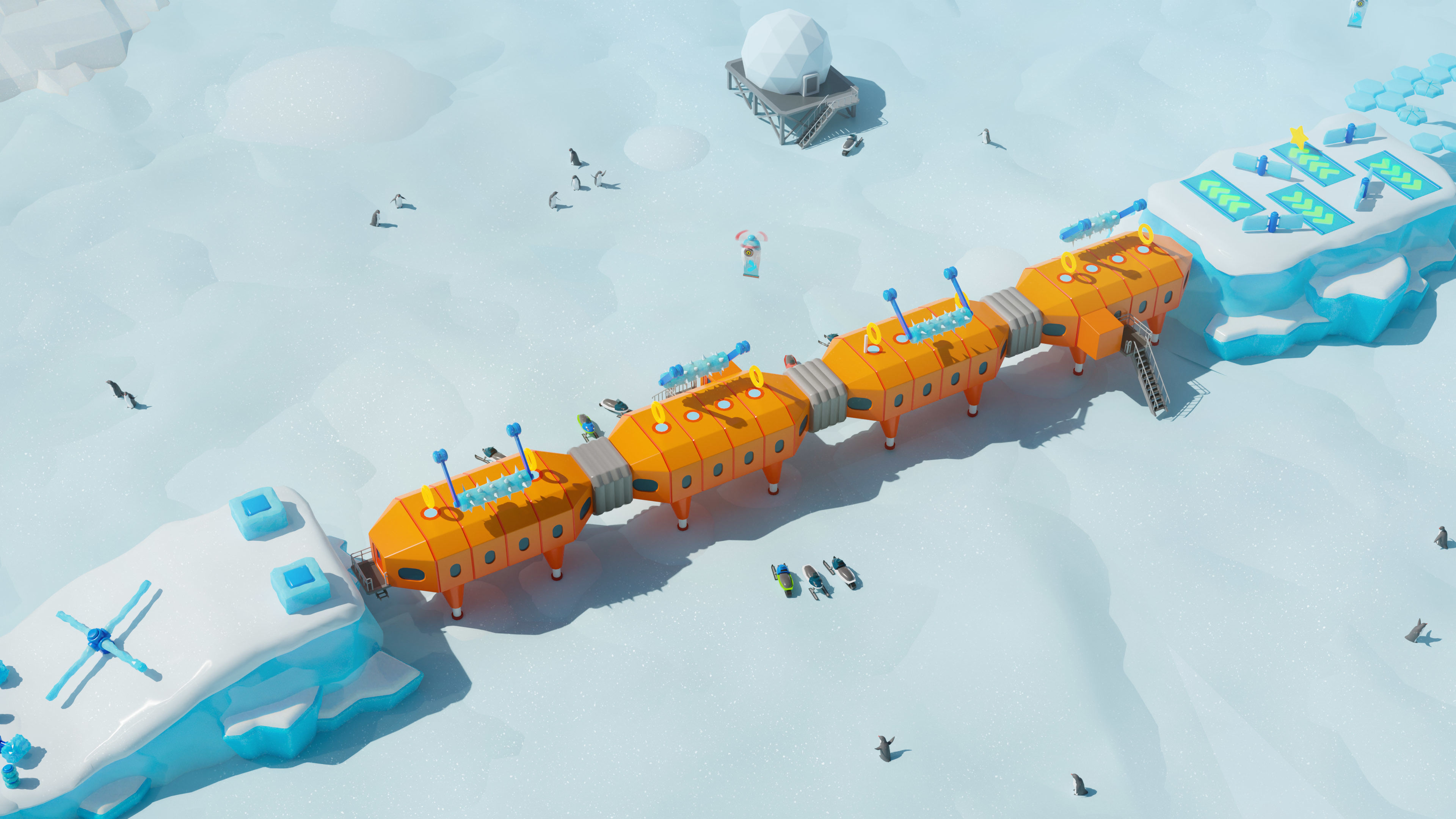 Platformer 6 Winter Low-poly 3D model_14