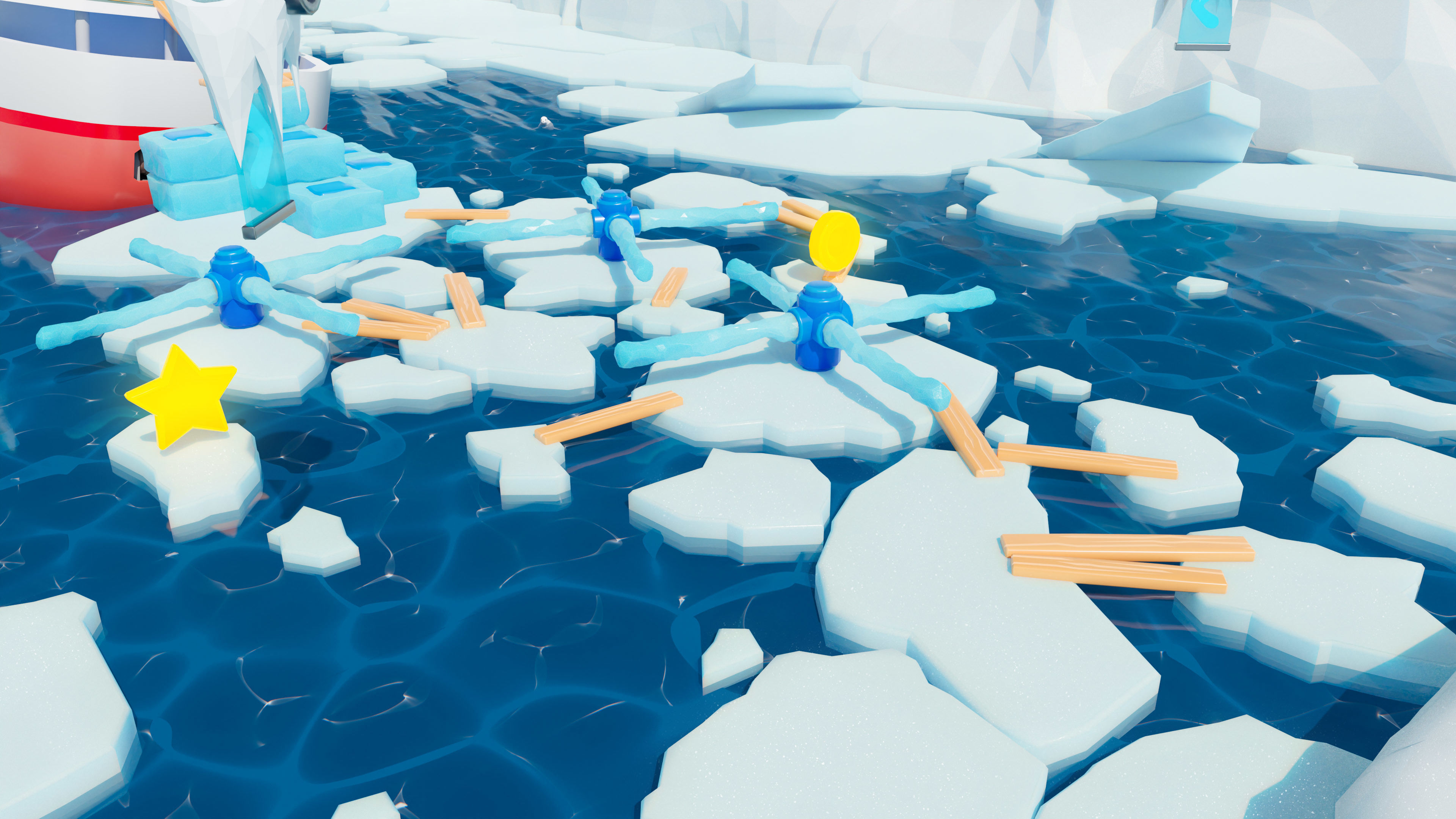 Platformer 6 Winter Low-poly 3D model_45