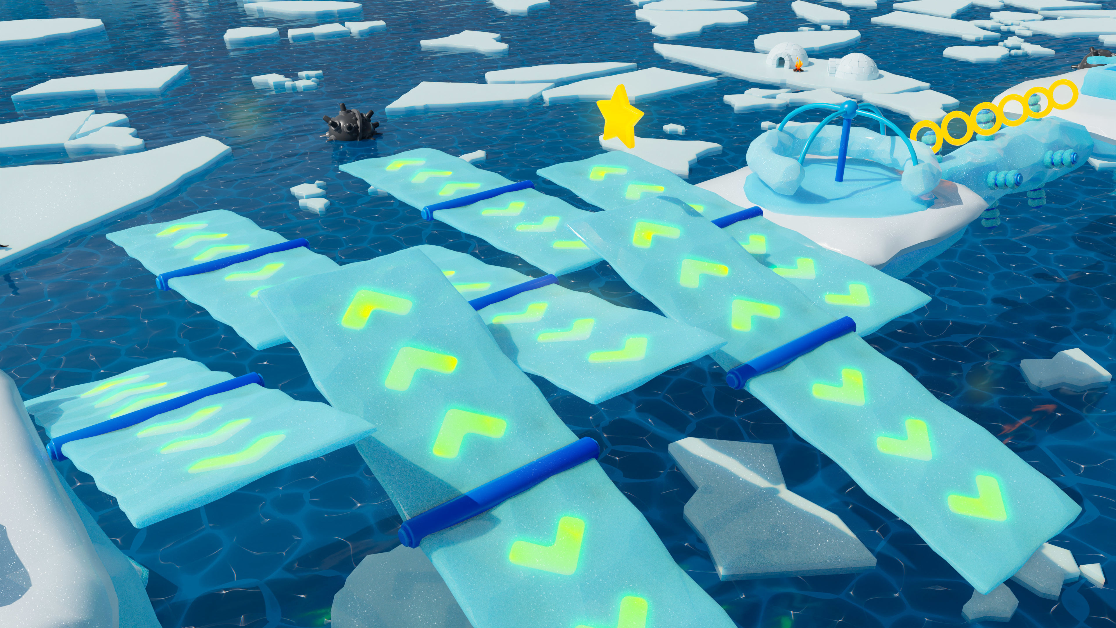 Platformer 6 Winter Low-poly 3D model_46