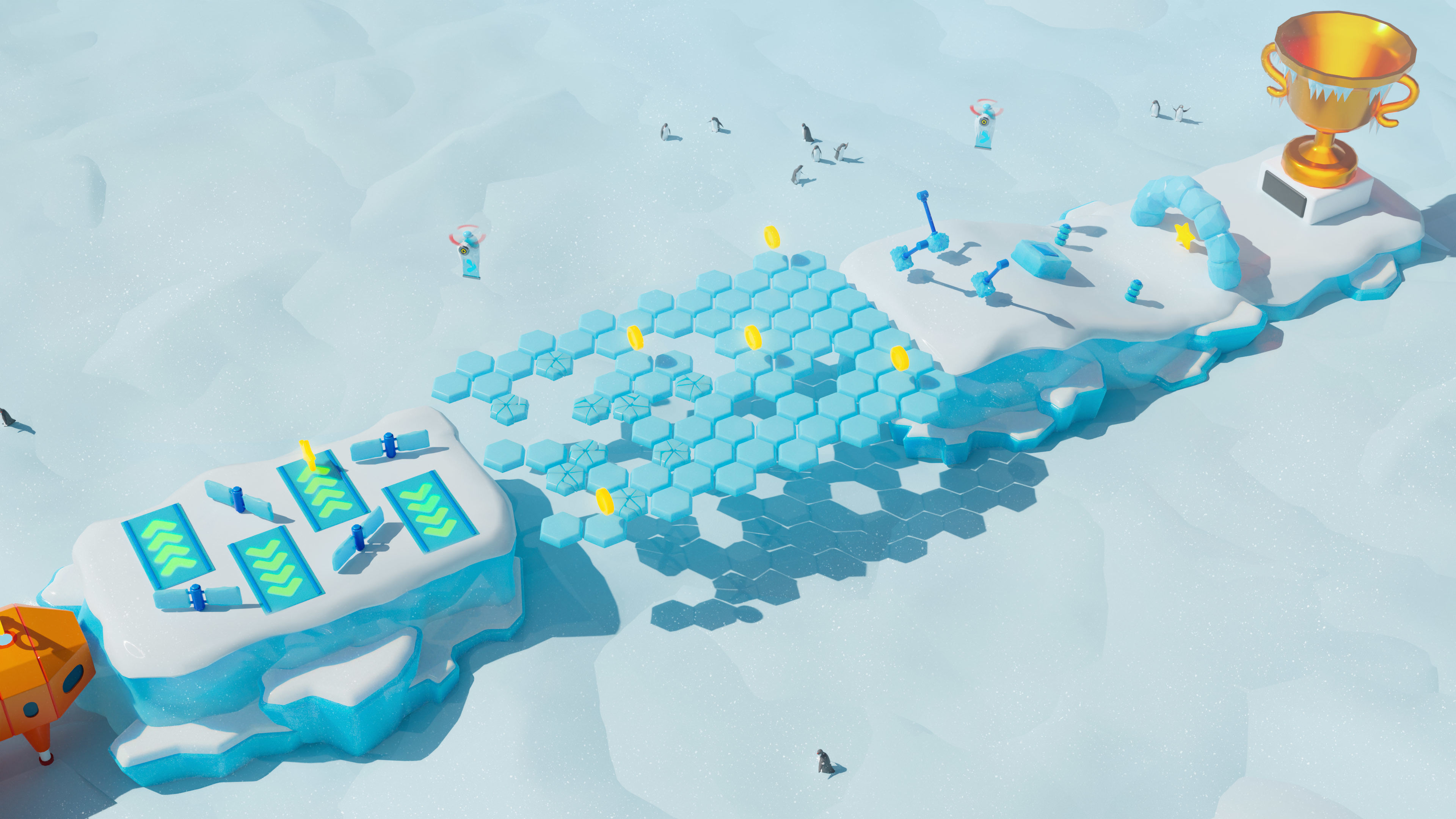 Platformer 6 Winter Low-poly 3D model_15
