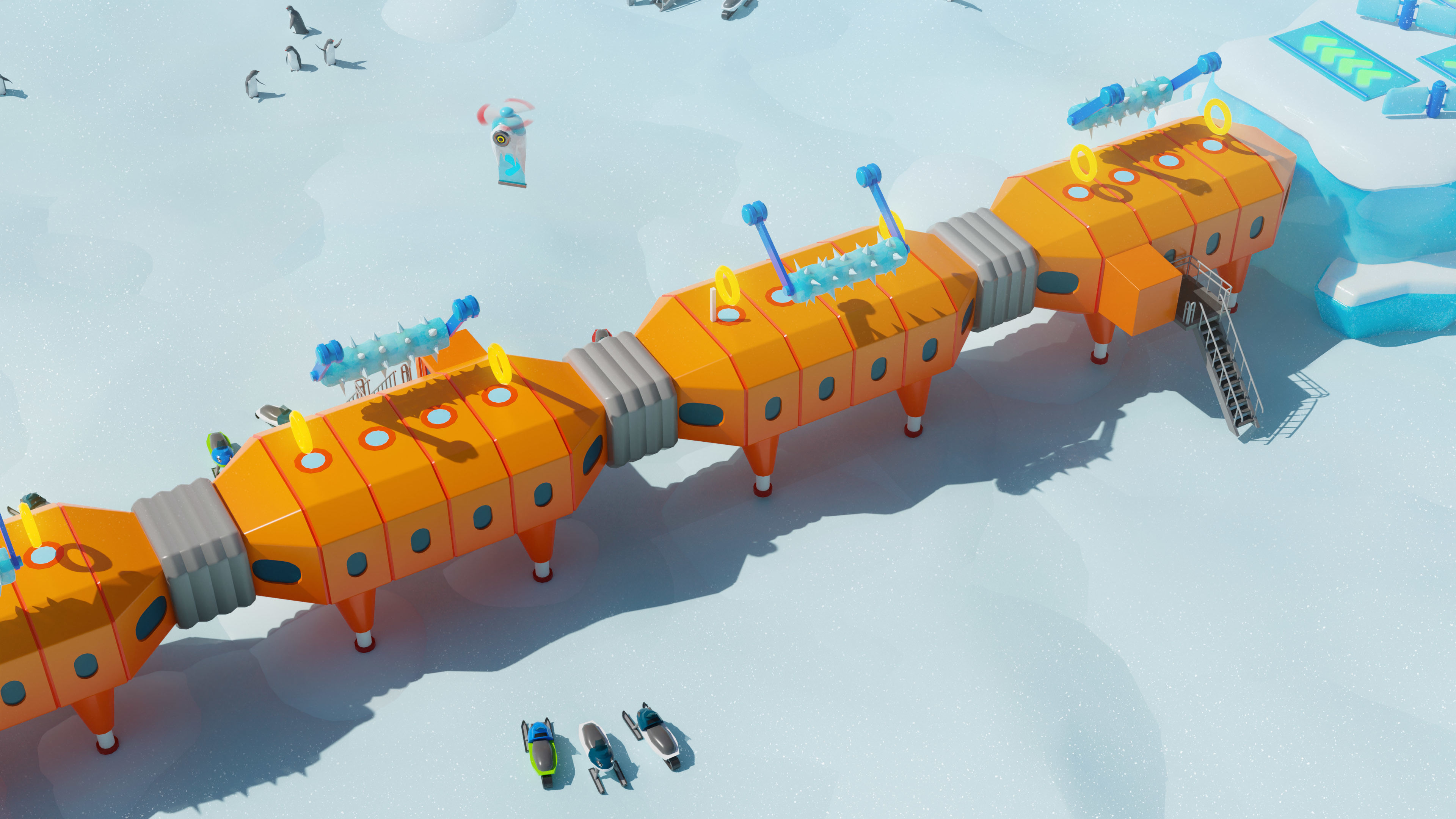 Platformer 6 Winter Low-poly 3D model_28