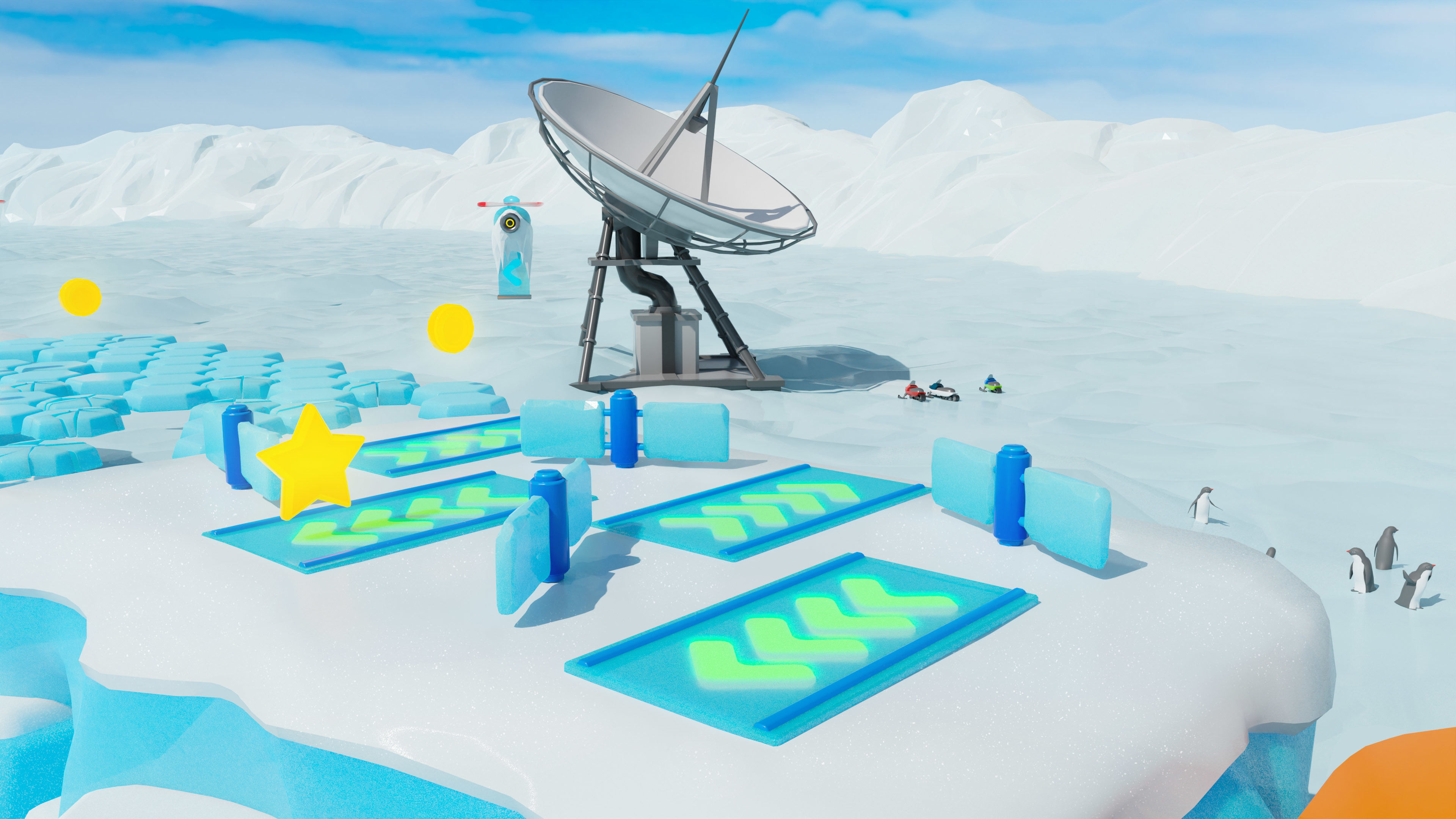 Platformer 6 Winter Low-poly 3D model_53