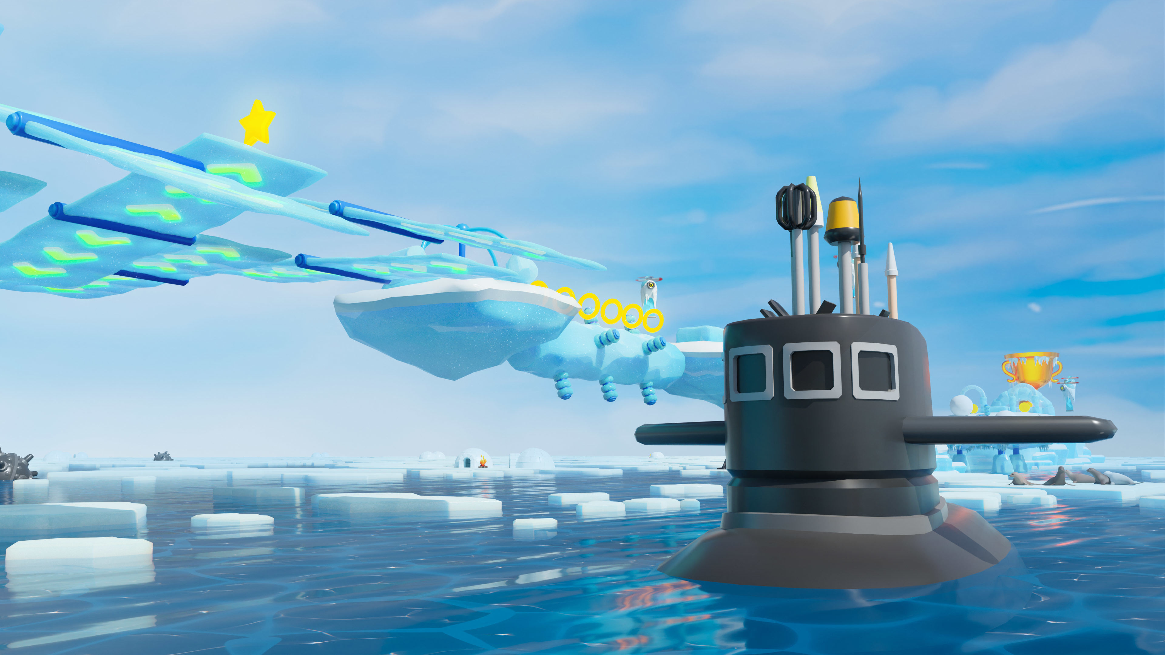 Platformer 6 Winter Low-poly 3D model_42