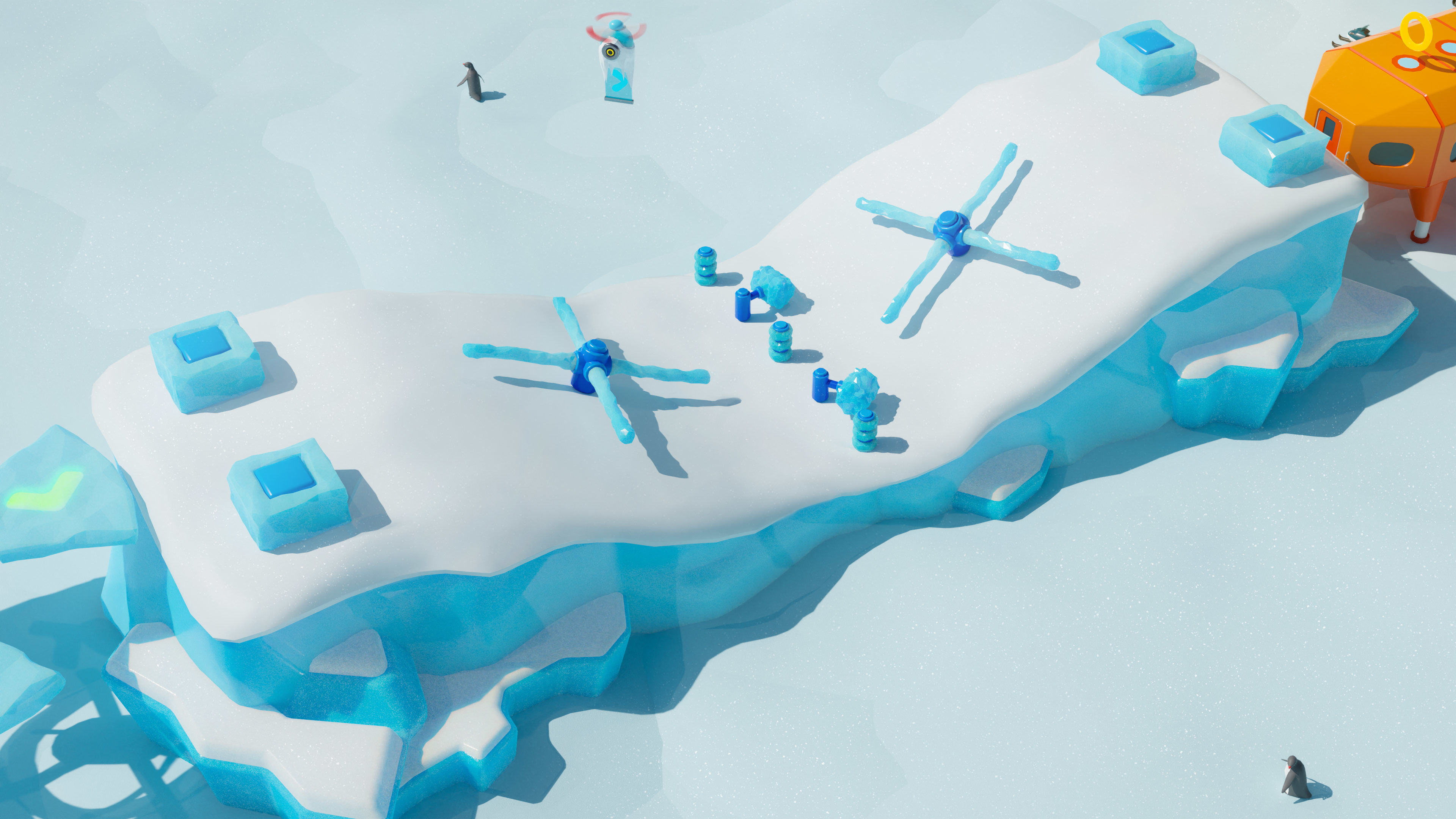 Platformer 6 Winter Low-poly 3D model_27