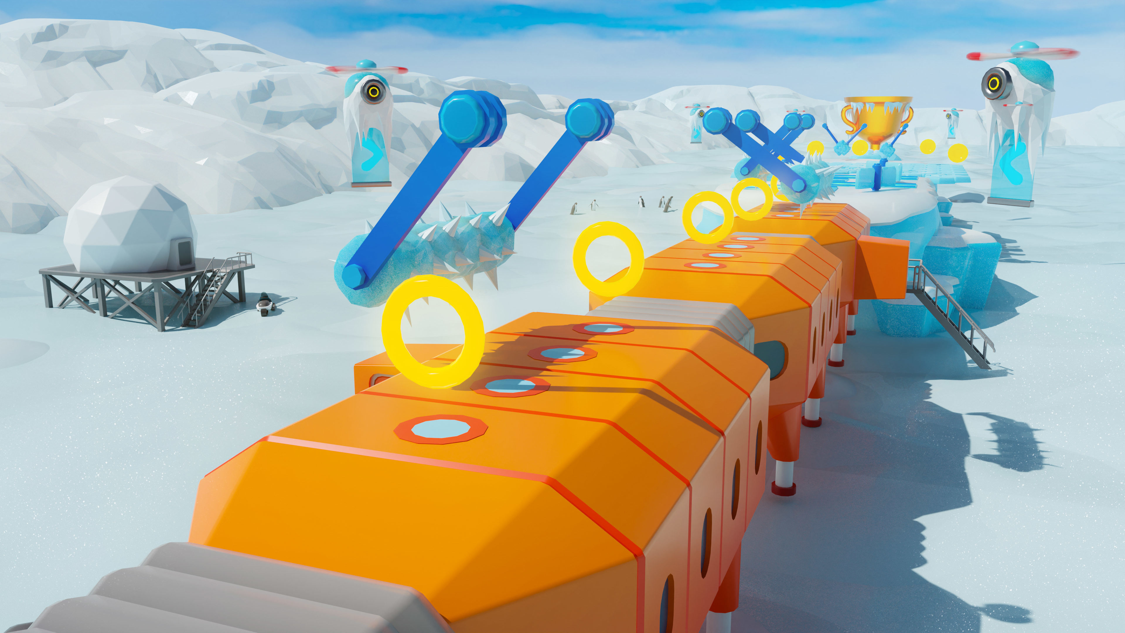 Platformer 6 Winter Low-poly 3D model_47