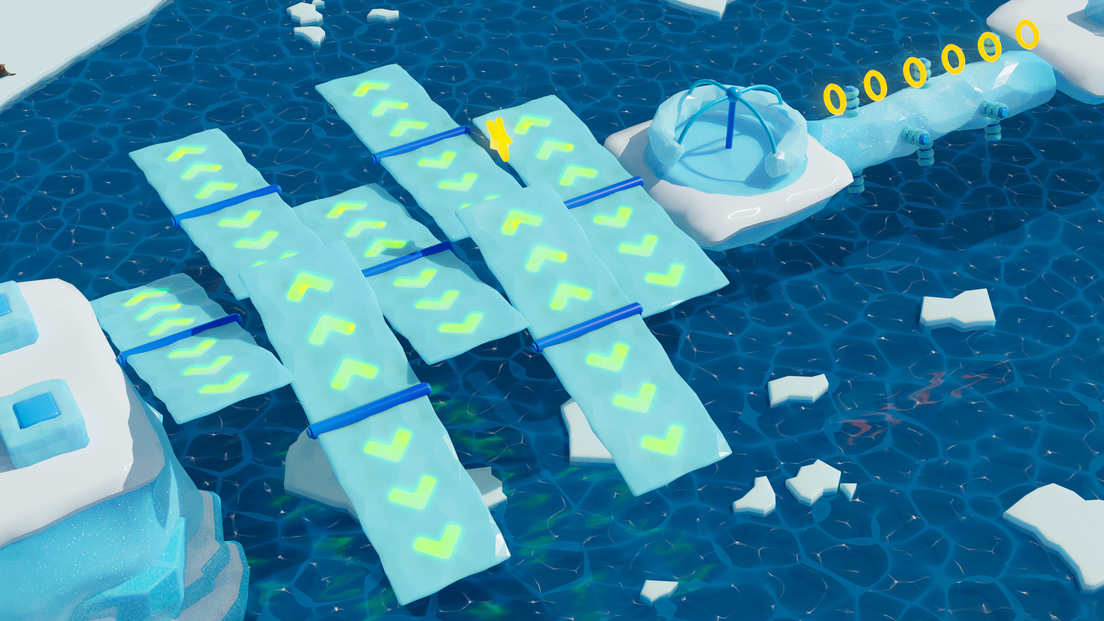 Platformer 6 Winter Low-poly 3D model_22