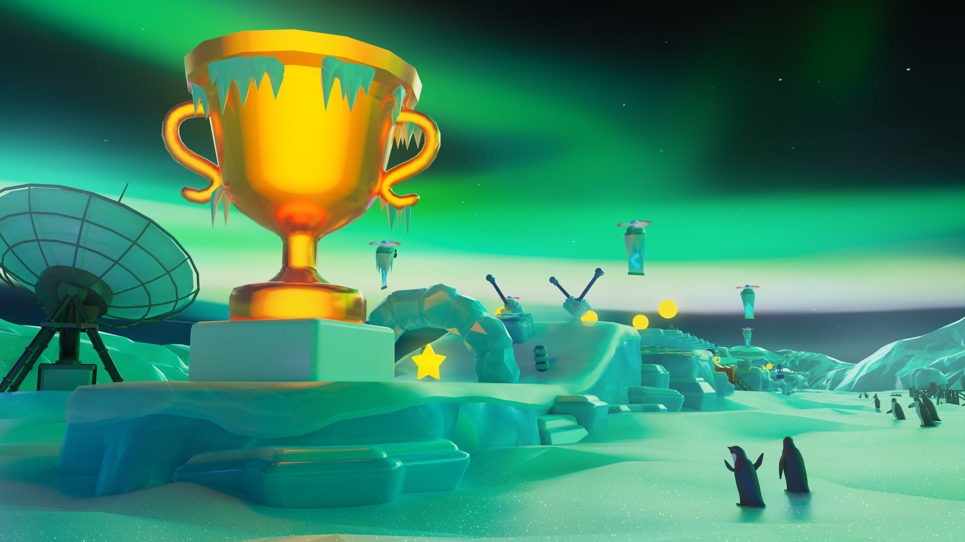 Platformer 6 Winter Low-poly 3D model_52