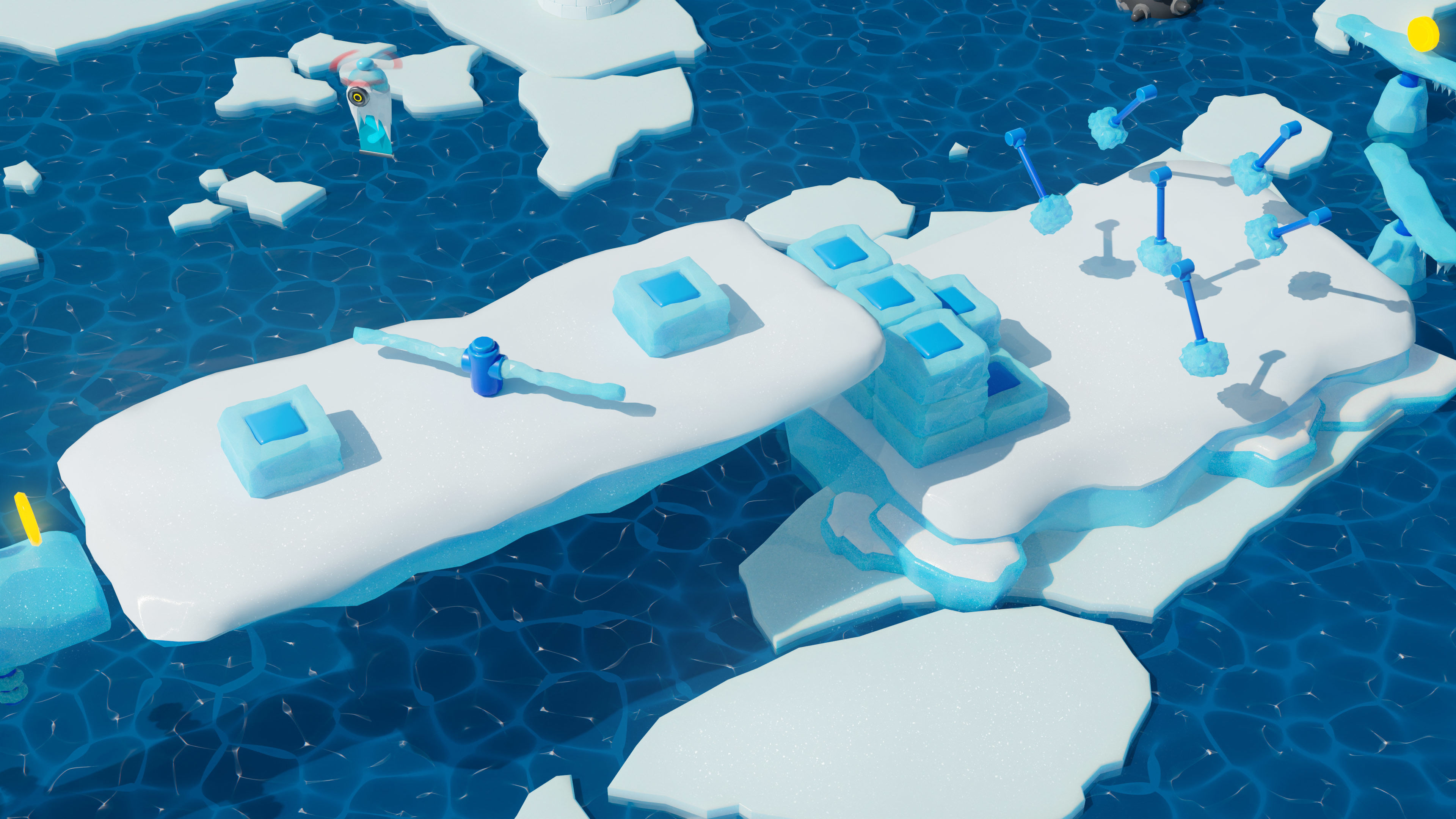 Platformer 6 Winter Low-poly 3D model_23