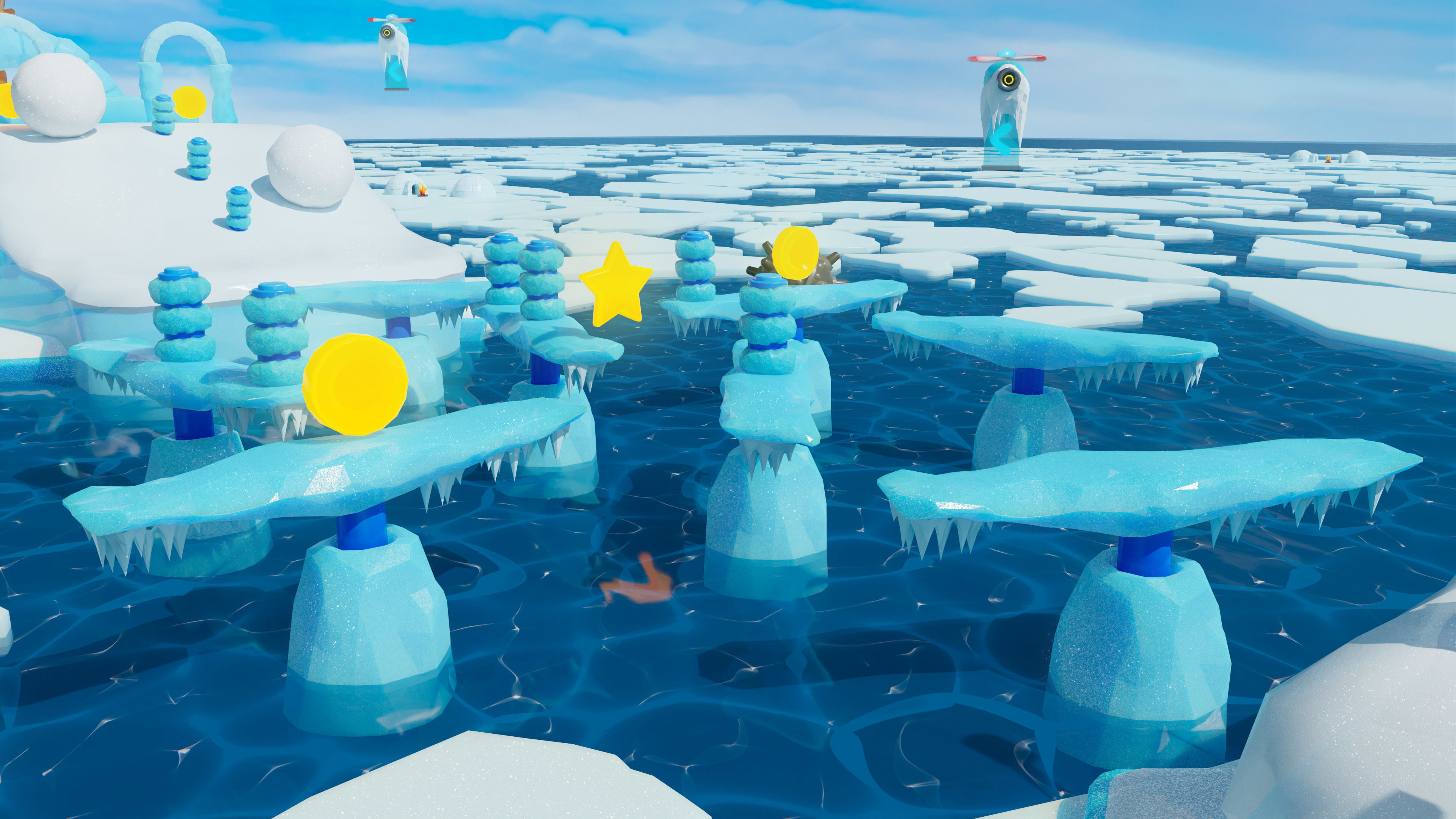 Platformer 6 Winter Low-poly 3D model_37