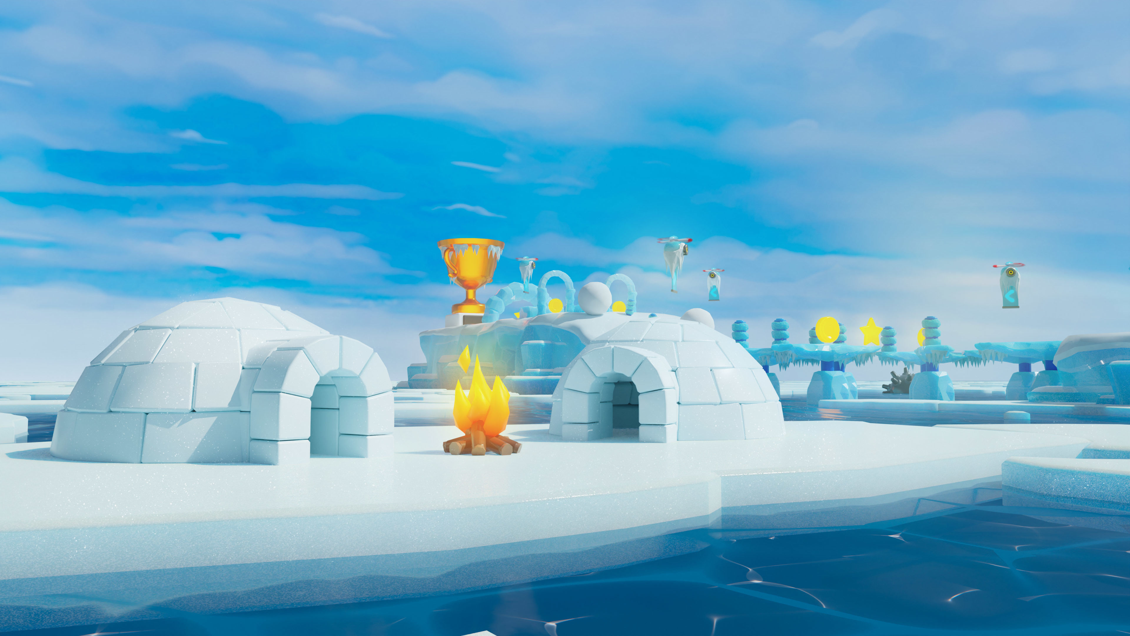 Platformer 6 Winter Low-poly 3D model_33