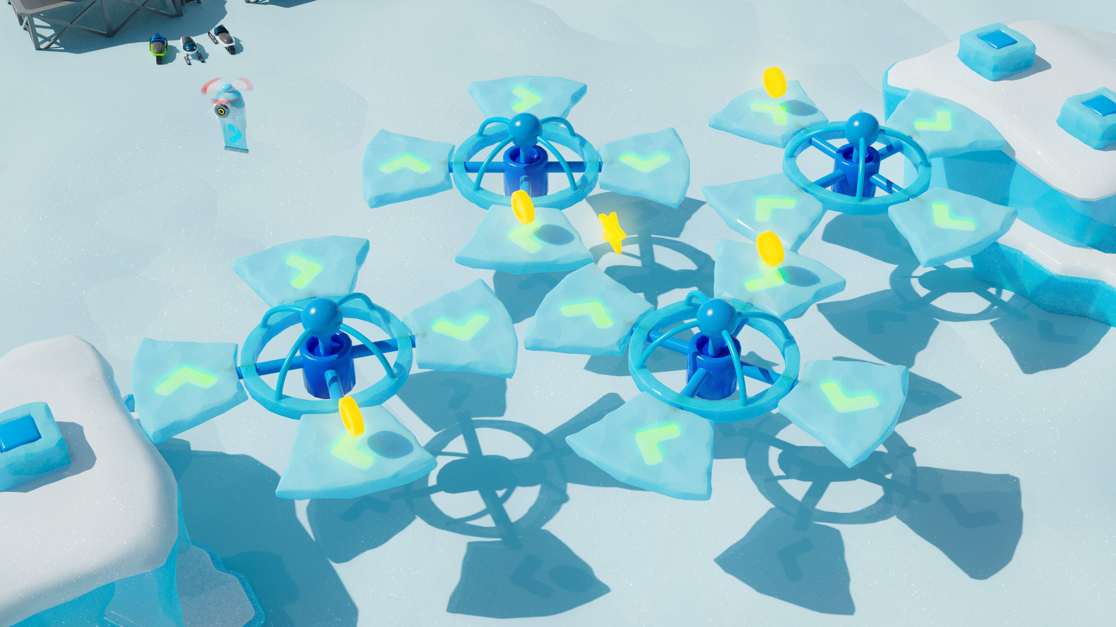 Platformer 6 Winter Low-poly 3D model_26