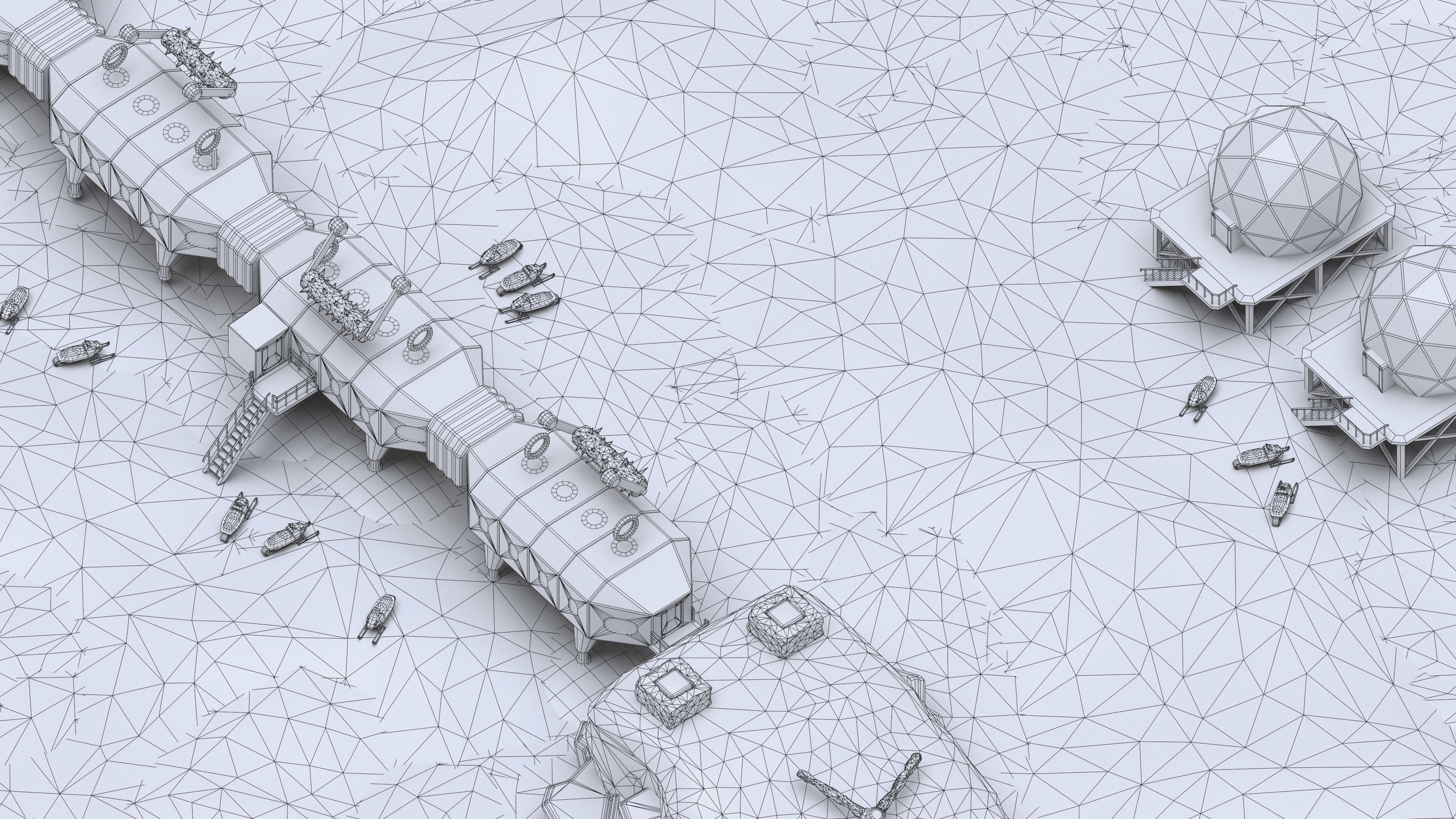 Platformer 6 Winter Low-poly 3D model_63