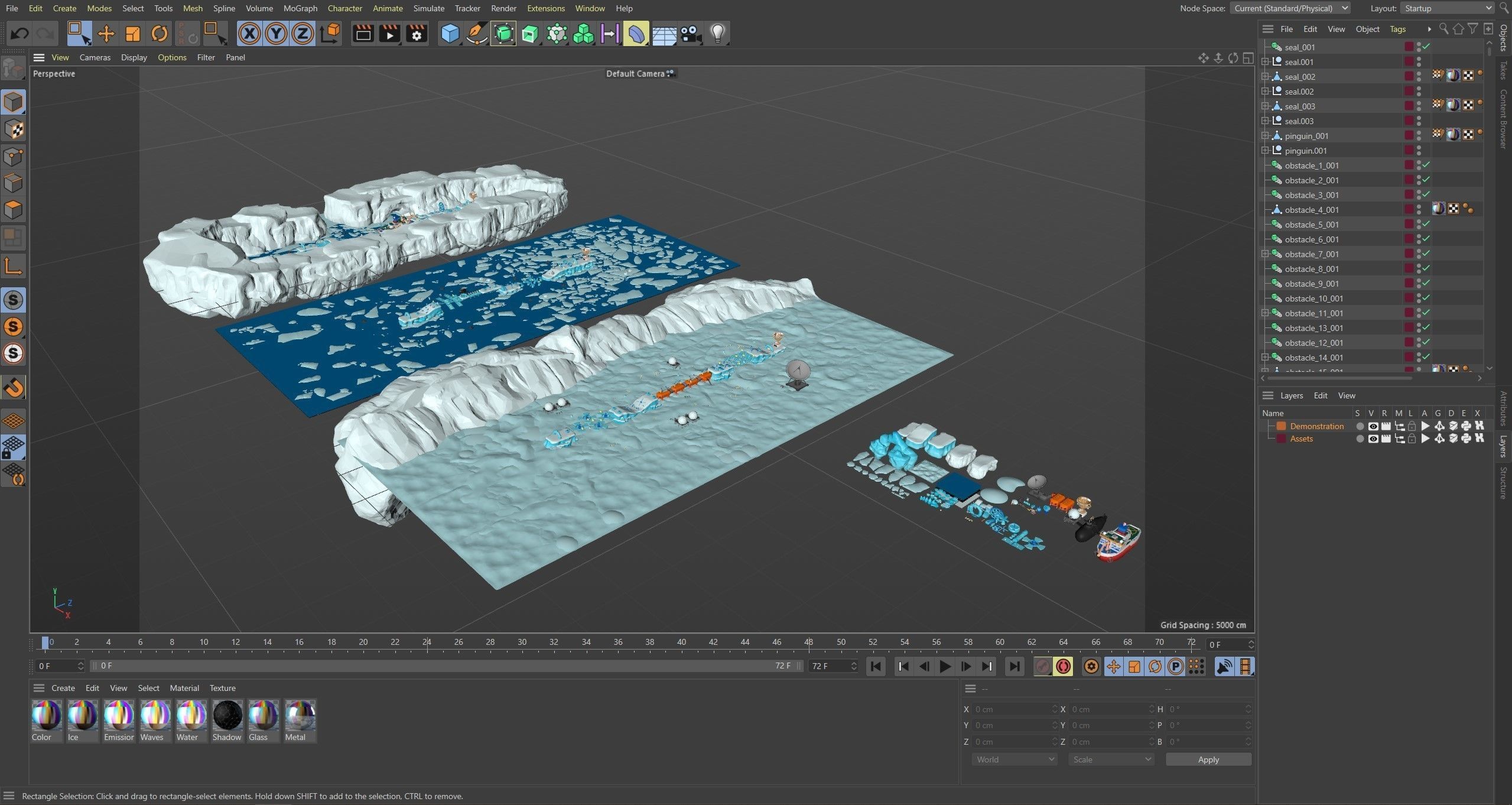 Platformer 6 Winter Low-poly 3D model_64
