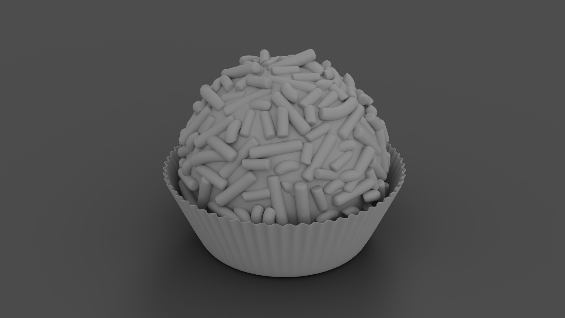 Brazilian Brigadeiro Chocolate Truffle 3D model_19