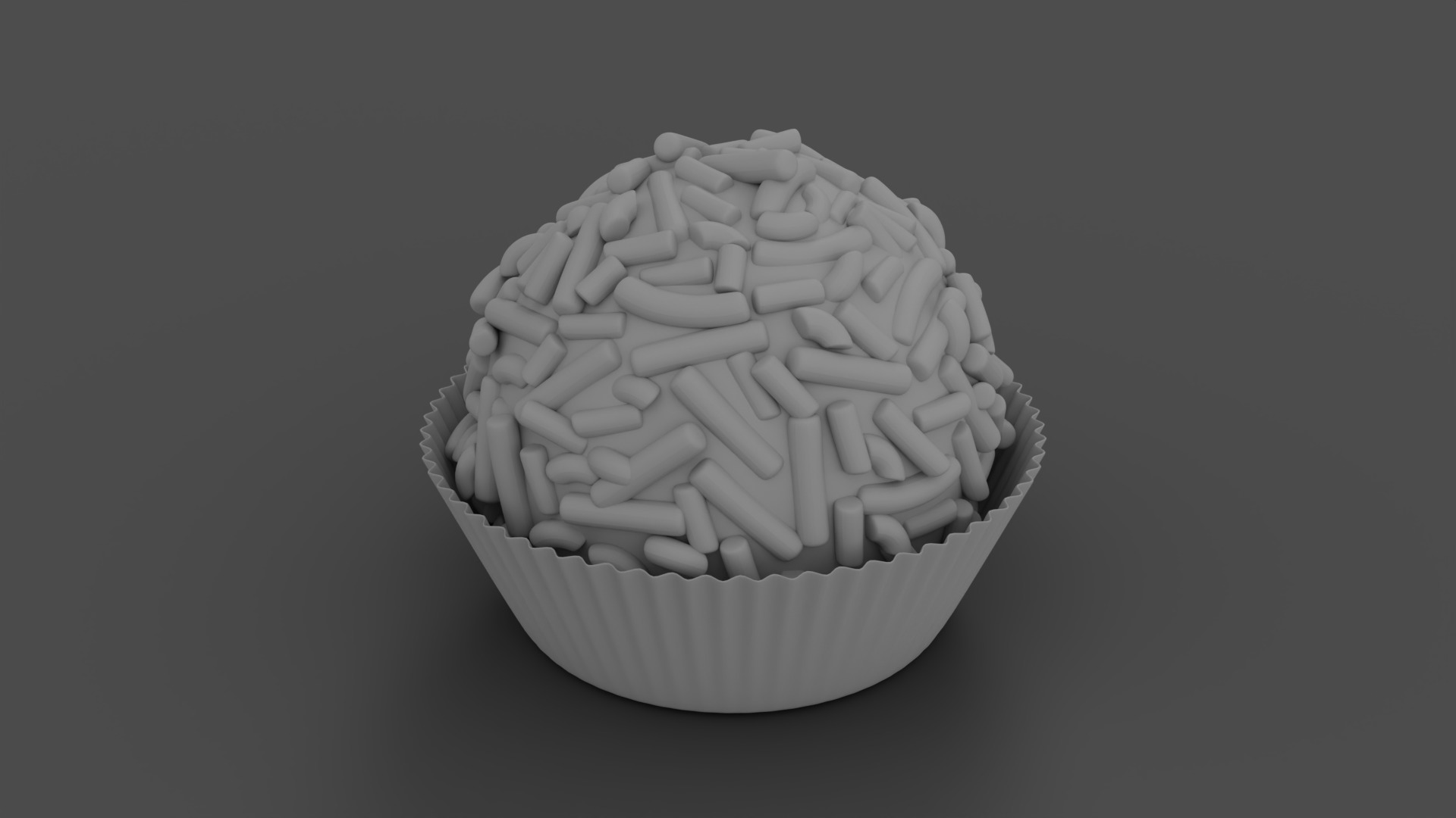 Brazilian Brigadeiro Chocolate Truffle 3D model_13