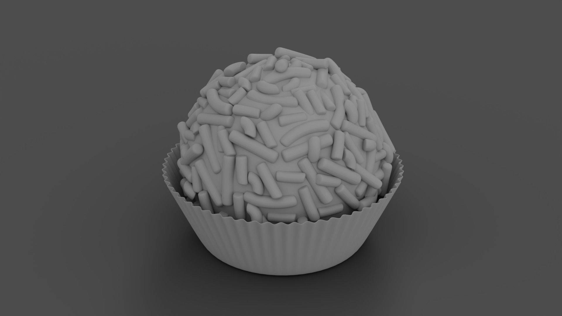 Brazilian Brigadeiro Chocolate Truffle 3D model_14