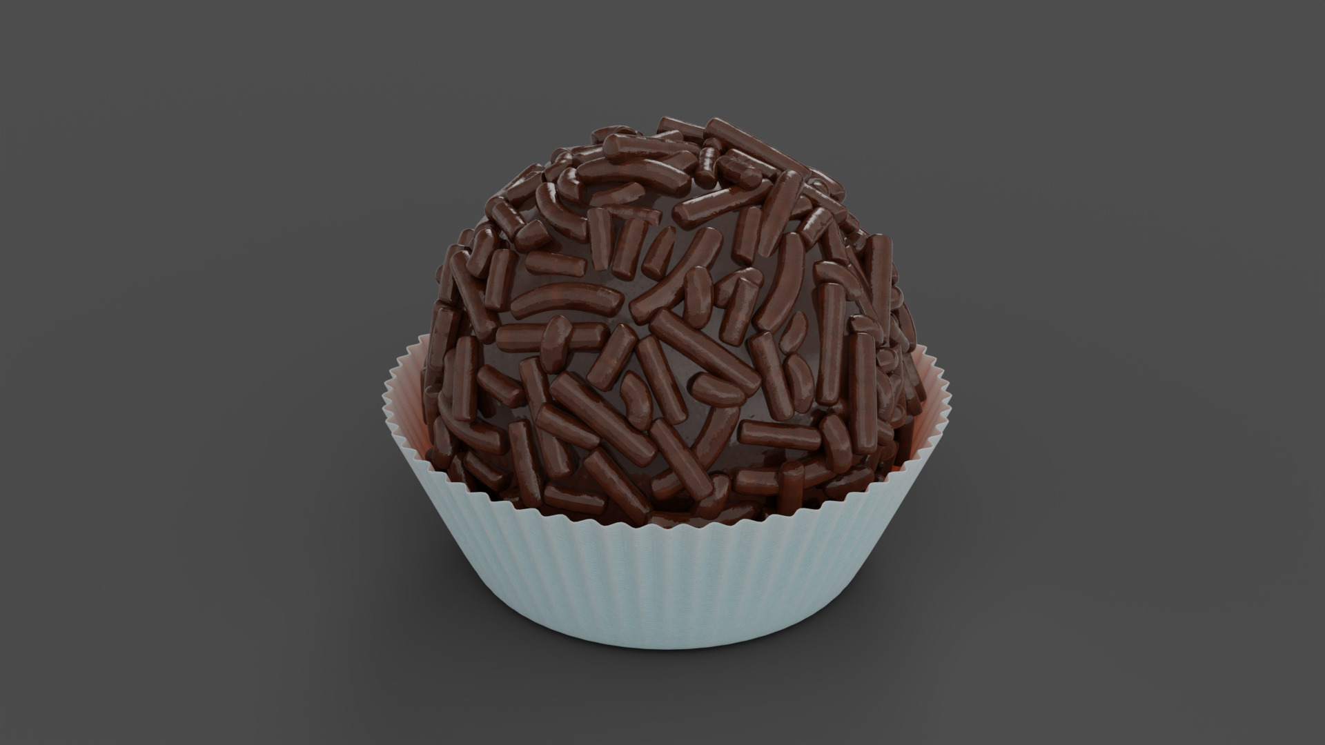 Brazilian Brigadeiro Chocolate Truffle 3D model_7
