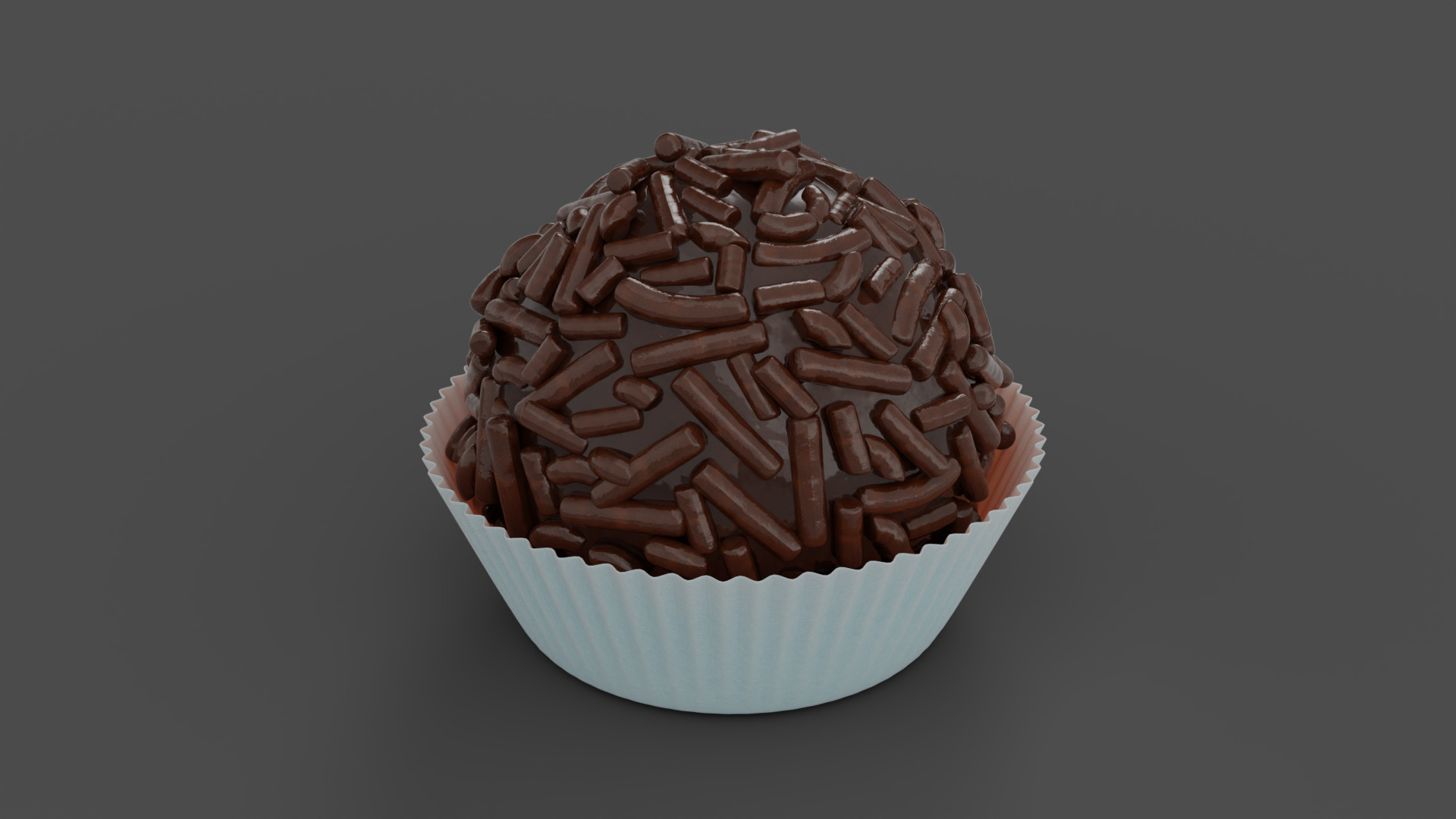Brazilian Brigadeiro Chocolate Truffle 3D model_12