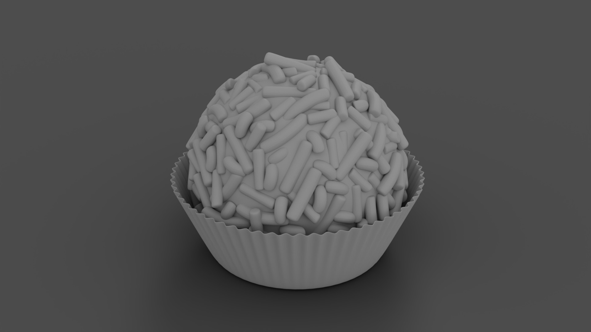 Brazilian Brigadeiro Chocolate Truffle 3D model_16