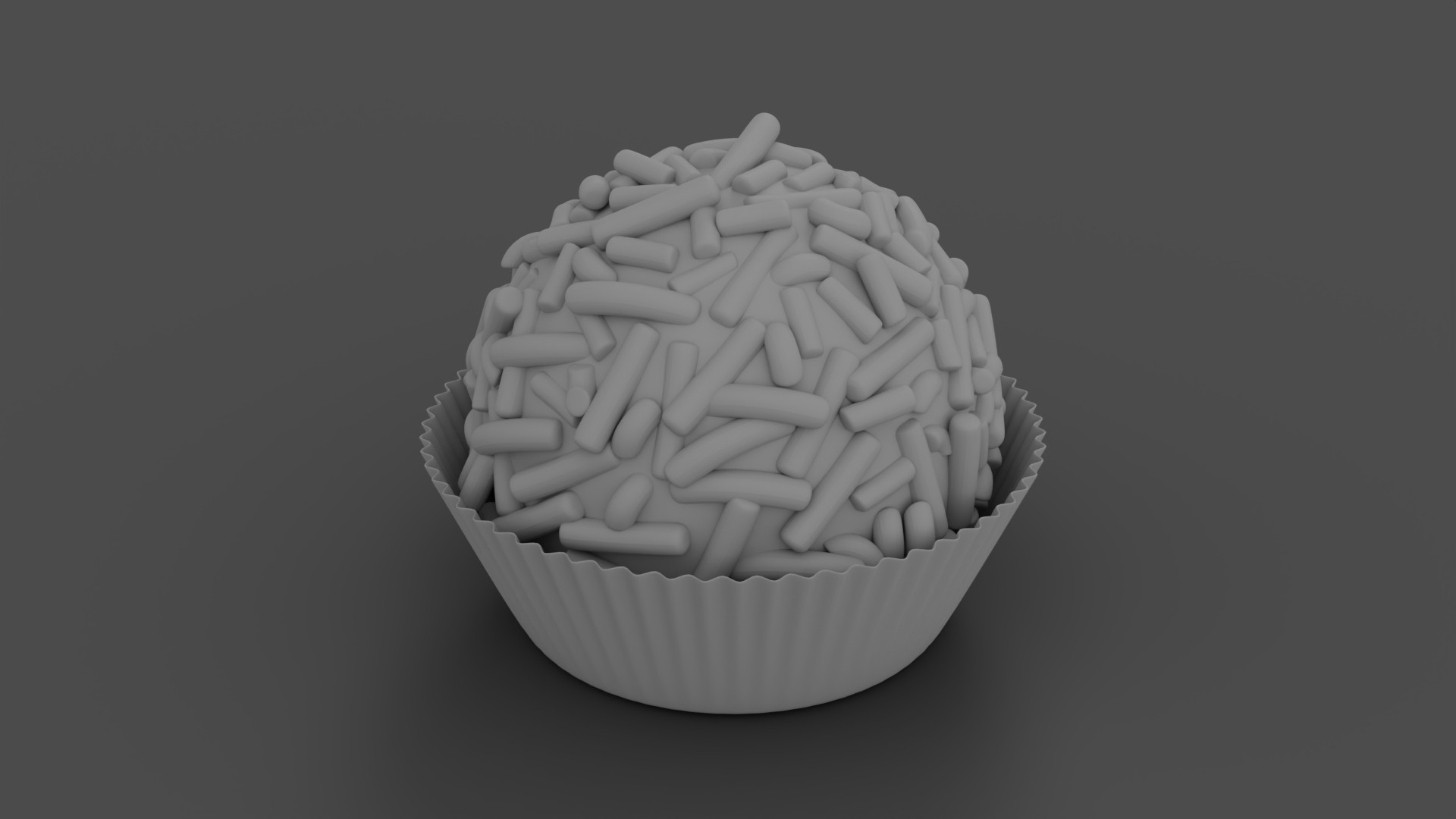 Brazilian Brigadeiro Chocolate Truffle 3D model_18