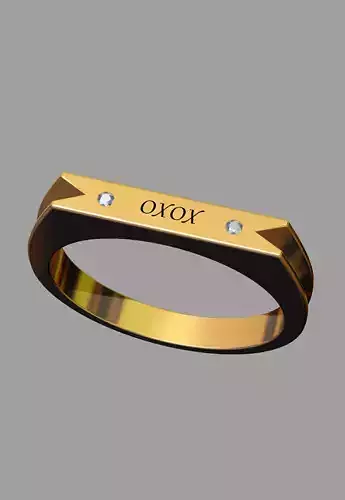 Ring for engraving 3D print model