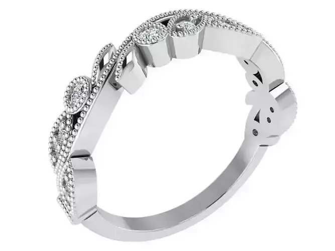 Milgrain Band Ring 2761