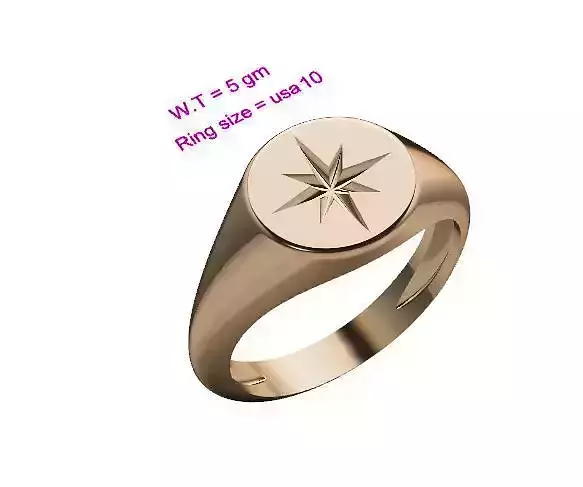 Star Signet Ring