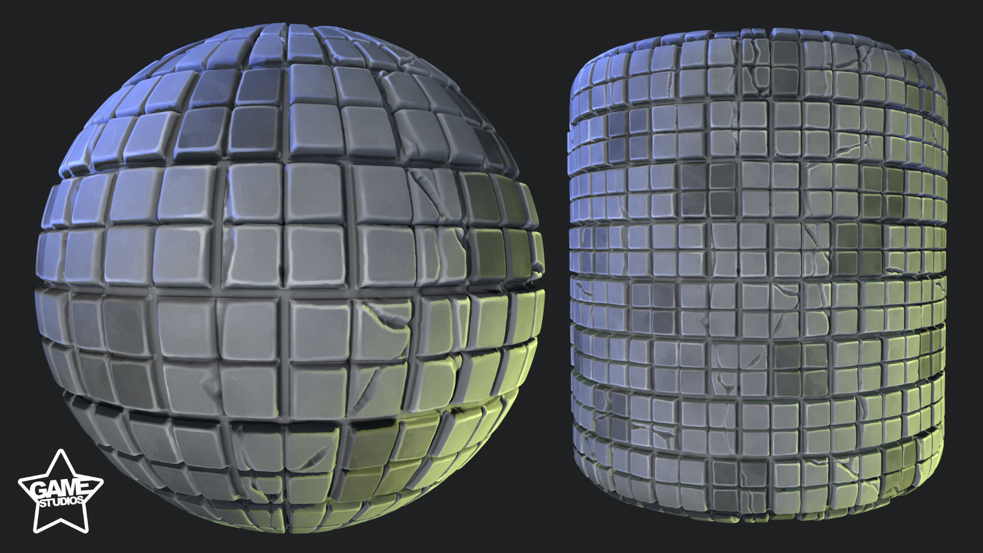 Stylized Floor Tiles Material 05 Texture_2