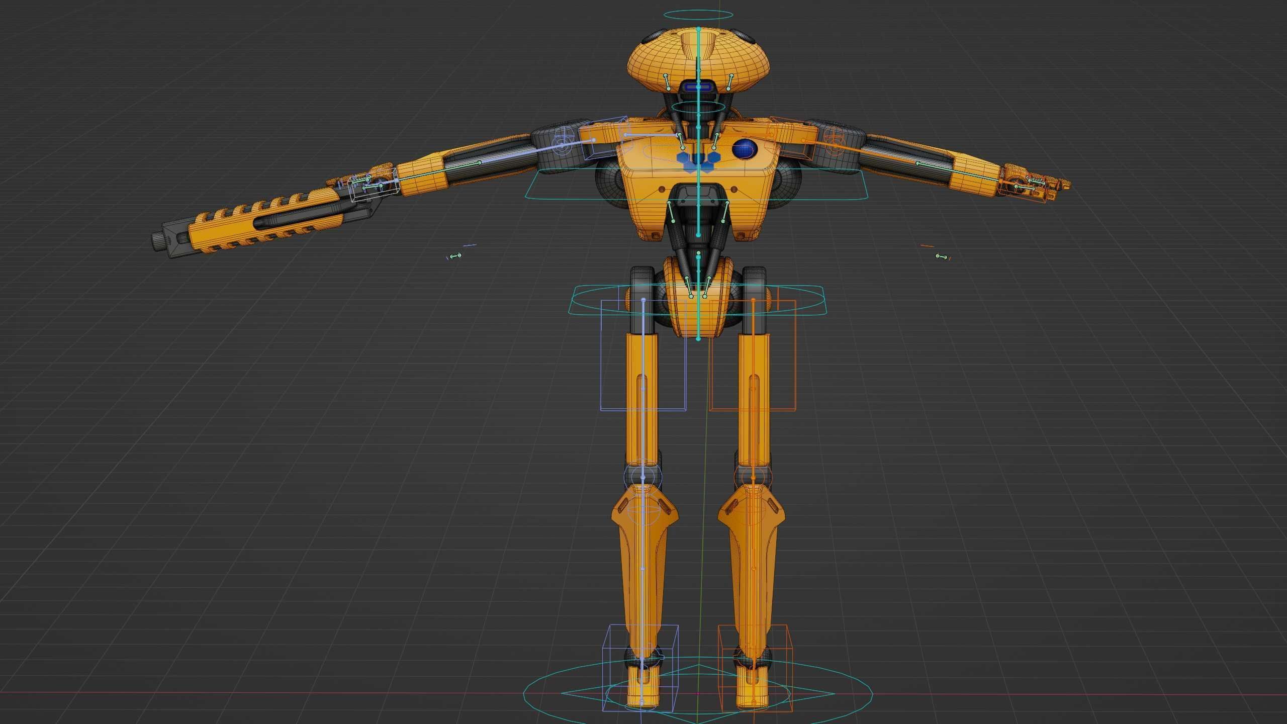 BATTLE DROID Z-100 Rigged for Unreal Engine - Unity - MIXAMO 3D model_39