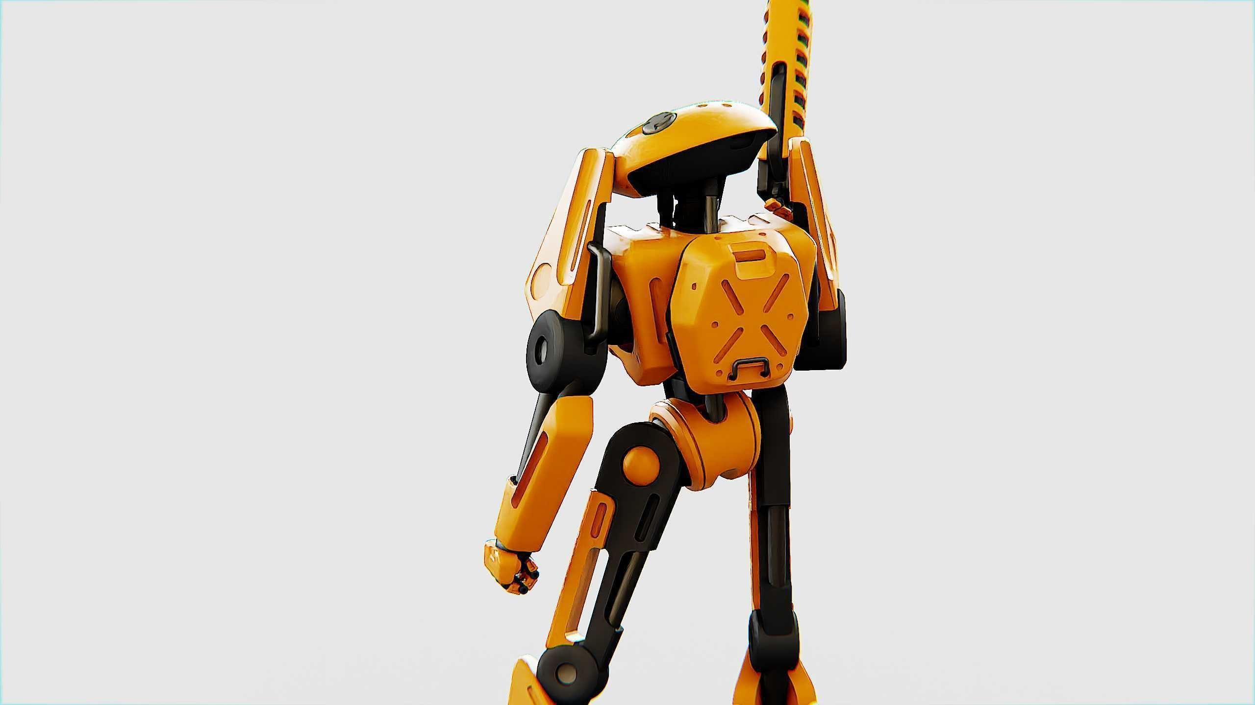 BATTLE DROID Z-100 Rigged for Unreal Engine - Unity - MIXAMO 3D model_16