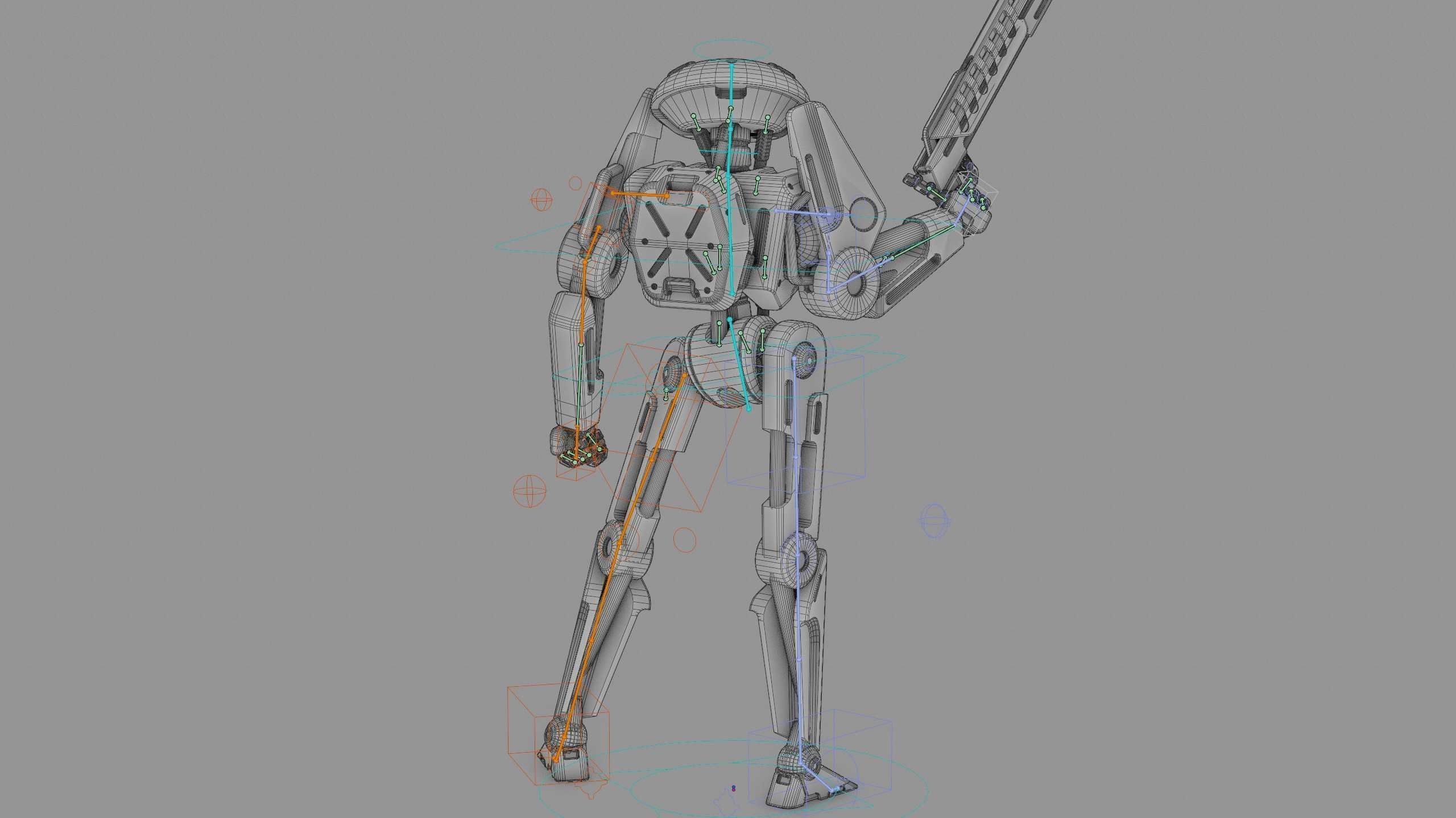 BATTLE DROID Z-100 Rigged for Unreal Engine - Unity - MIXAMO 3D model_41