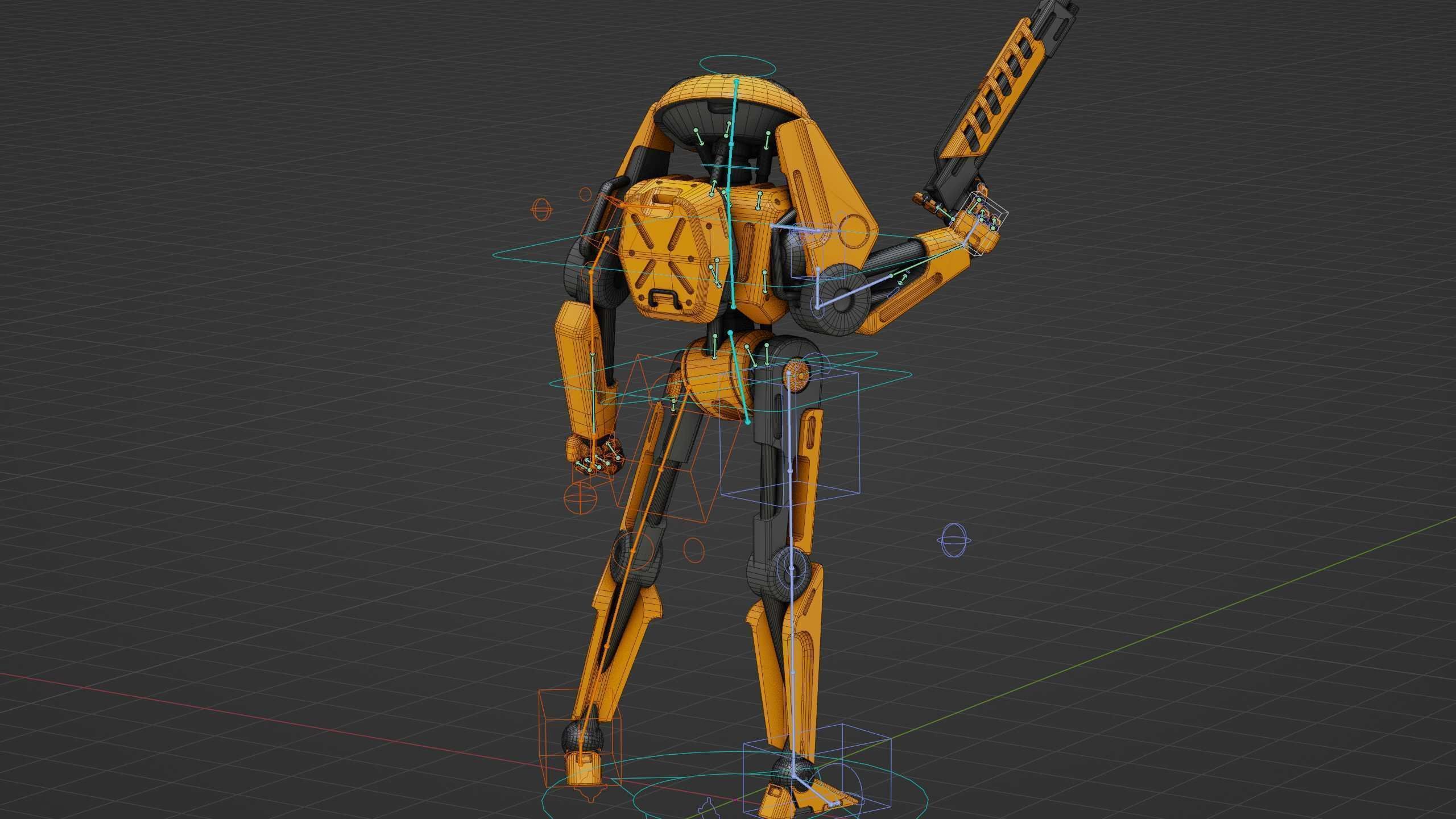BATTLE DROID Z-100 Rigged for Unreal Engine - Unity - MIXAMO 3D model_38