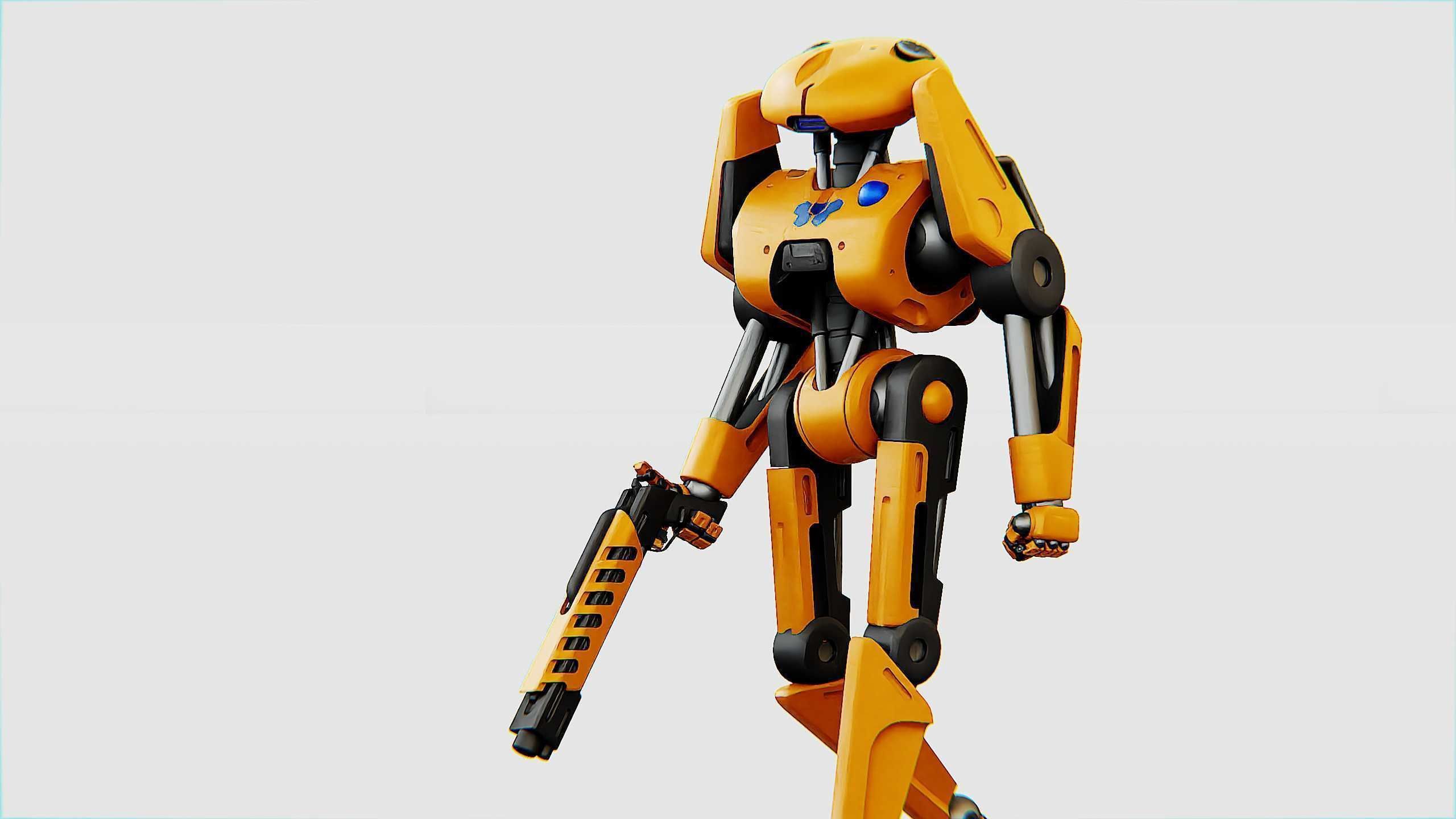 BATTLE DROID Z-100 Rigged for Unreal Engine - Unity - MIXAMO 3D model_31