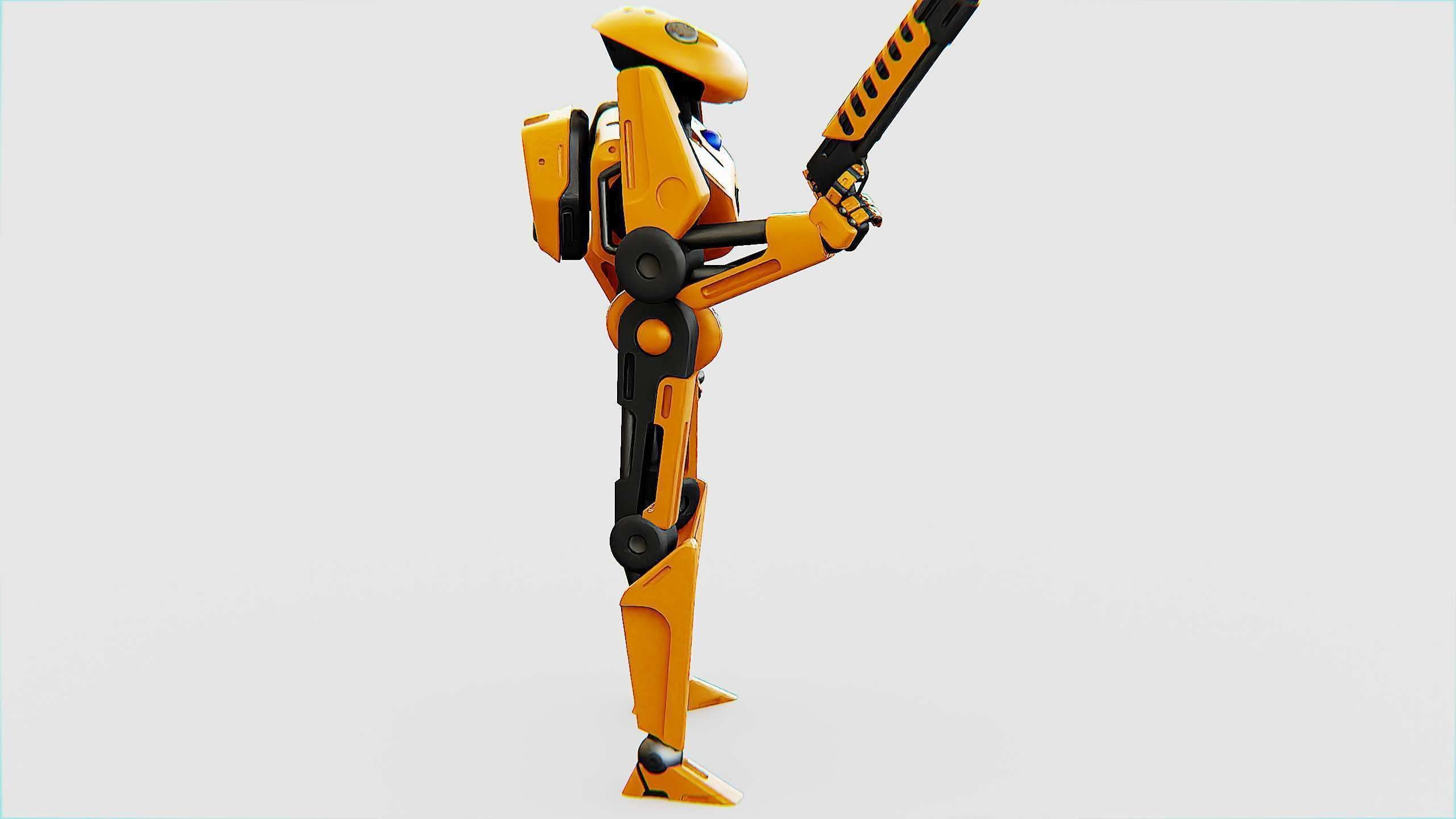 BATTLE DROID Z-100 Rigged for Unreal Engine - Unity - MIXAMO 3D model_11