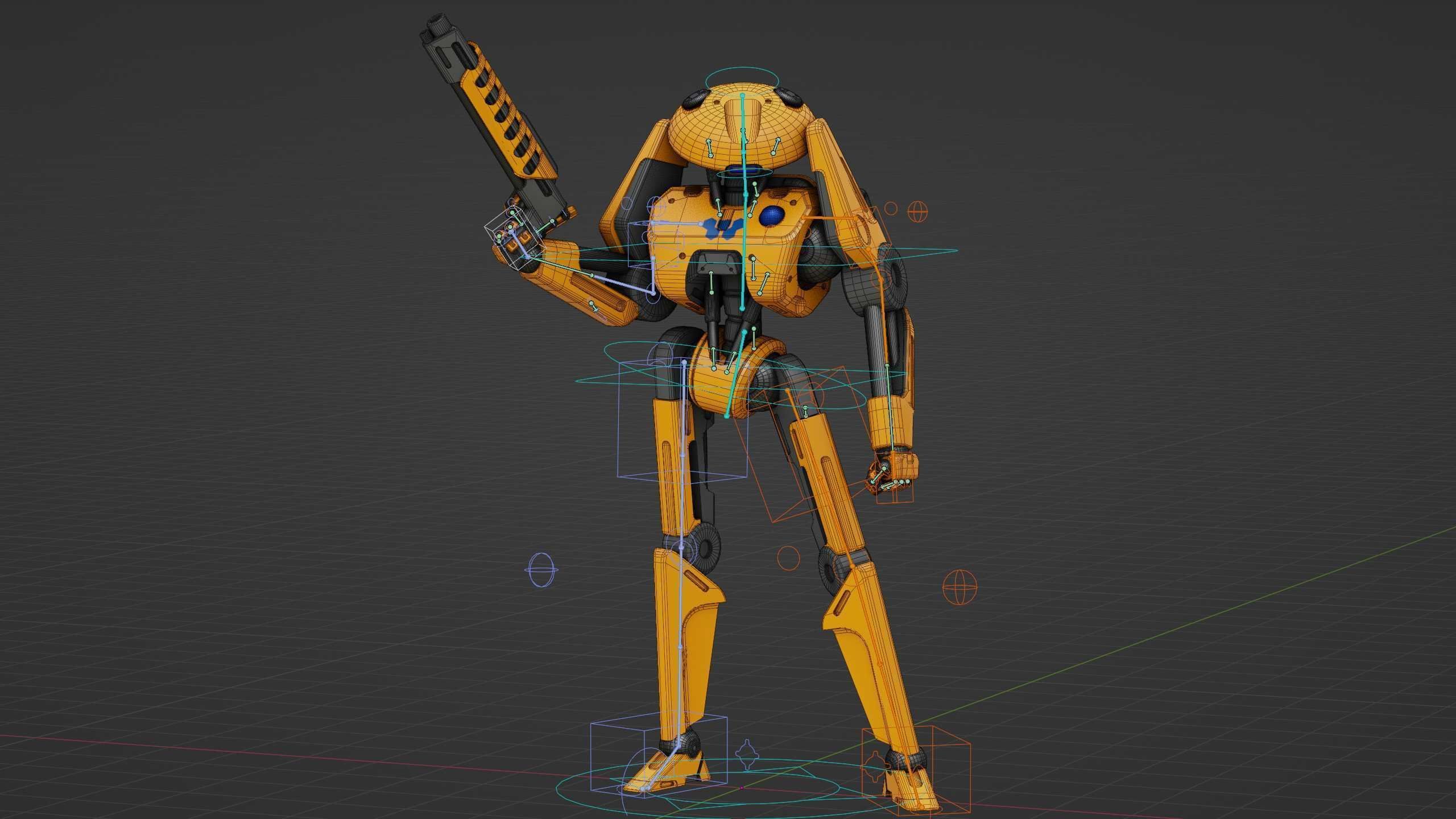 BATTLE DROID Z-100 Rigged for Unreal Engine - Unity - MIXAMO 3D model_37