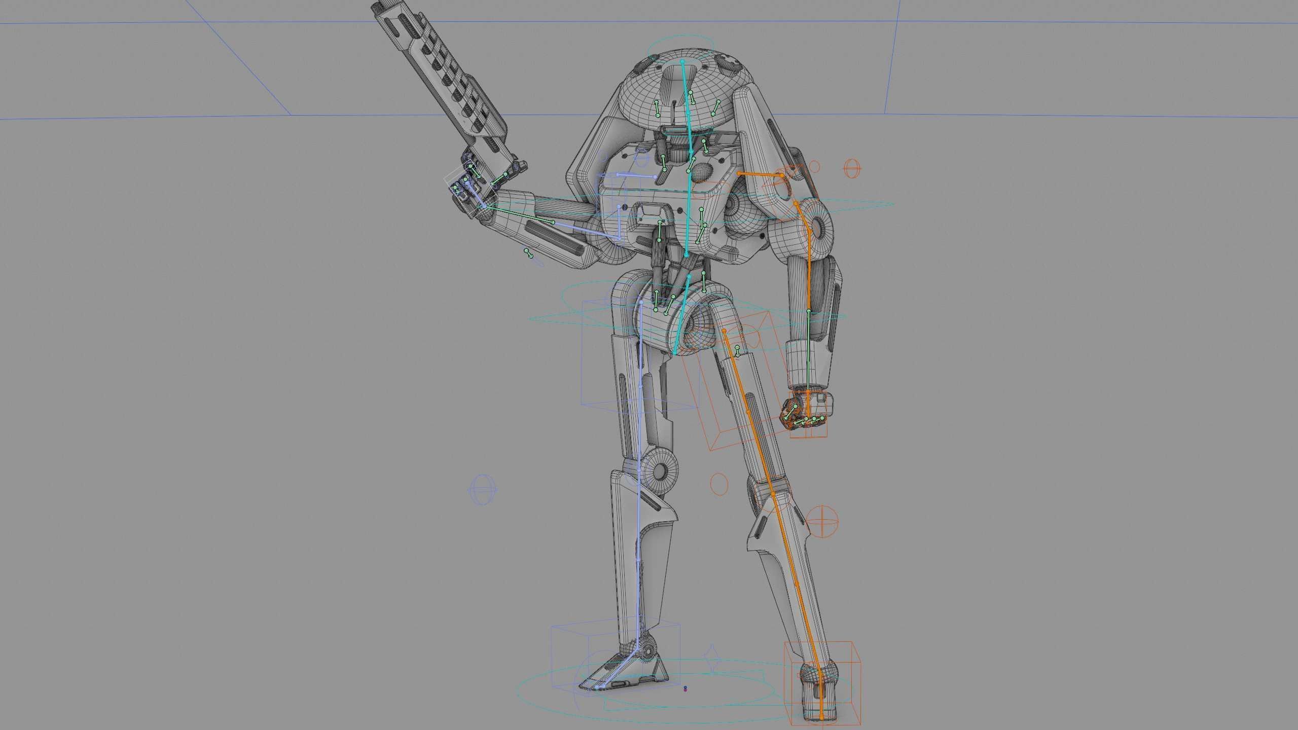 BATTLE DROID Z-100 Rigged for Unreal Engine - Unity - MIXAMO 3D model_40