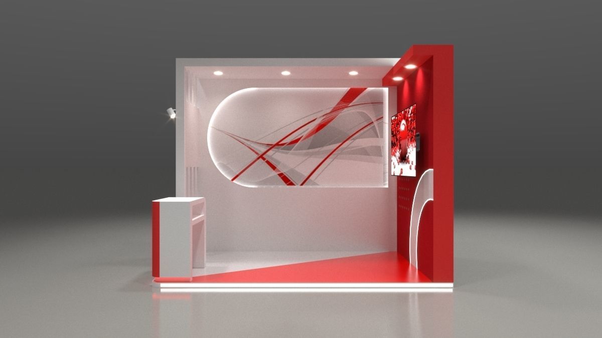 Exhibition Design 2x3 sqm 3D model_2