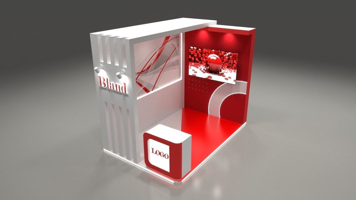 Exhibition Design 2x3 sqm 3D model_3
