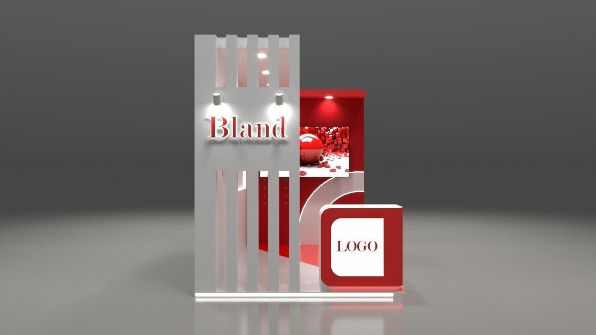 Exhibition Design 2x3 sqm 3D model_1