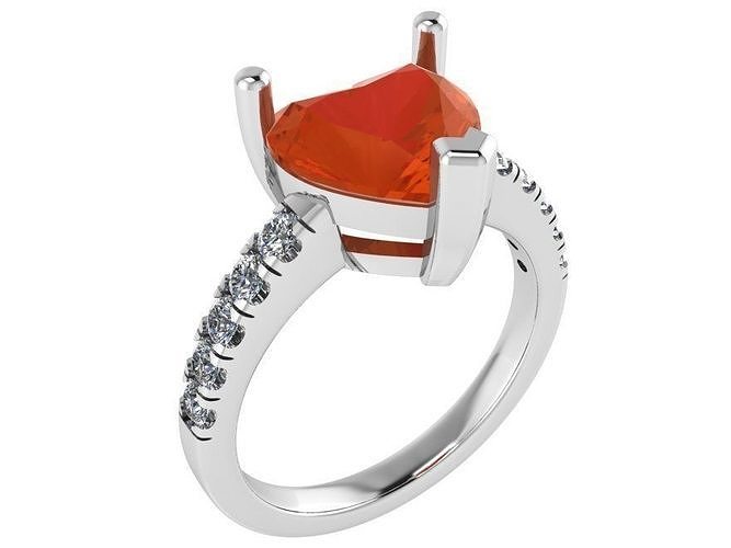 Heart Basket Ring 2774 3D print model